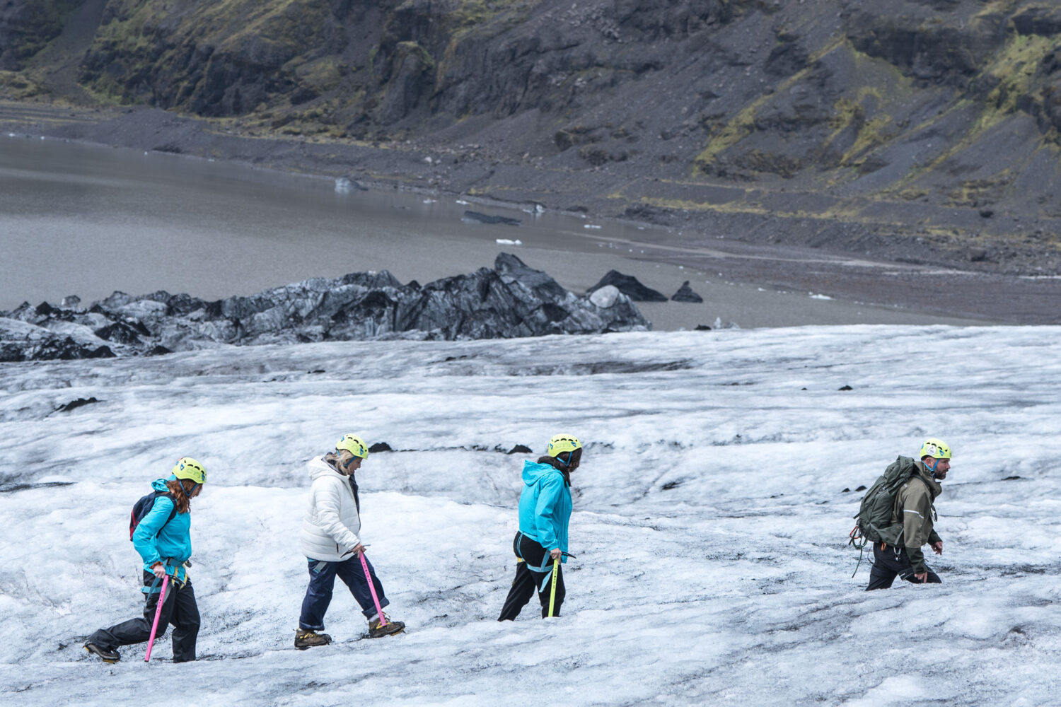 Views from Glacier Hike w. Photos, South Coast Waterfalls & Black Sand Beach