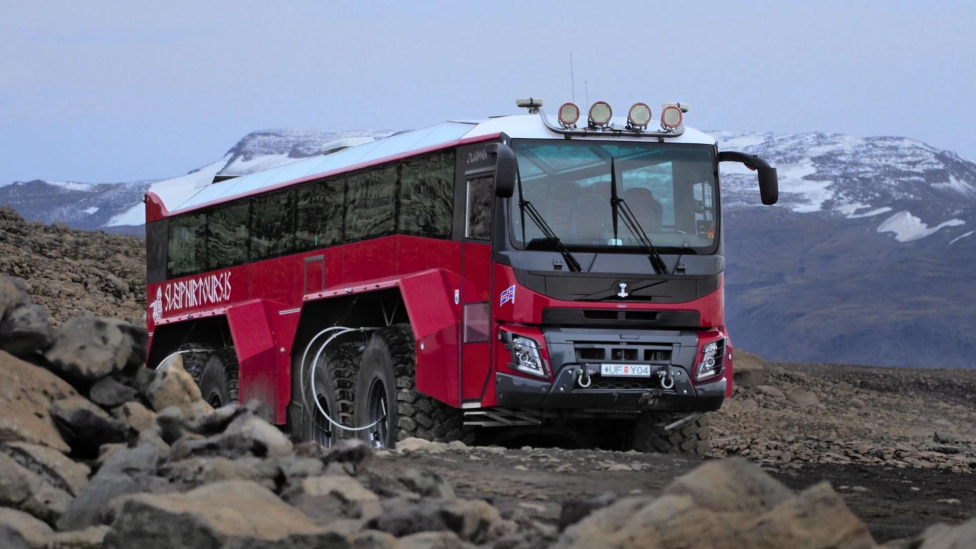 Sights along Red Glacier Monster Truck Tour - Unique Langjökull Glacier Tour from Gullfoss