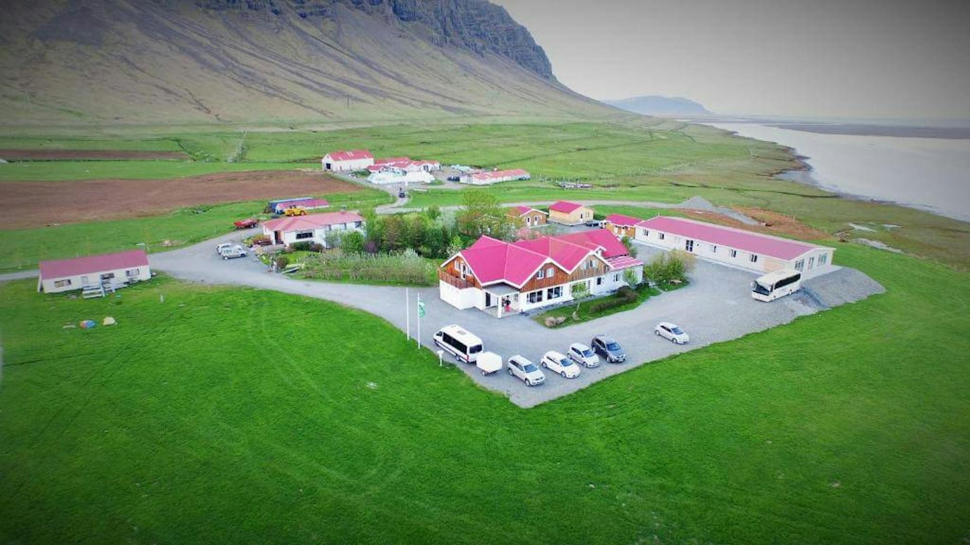 Gerdi outside, Iceland