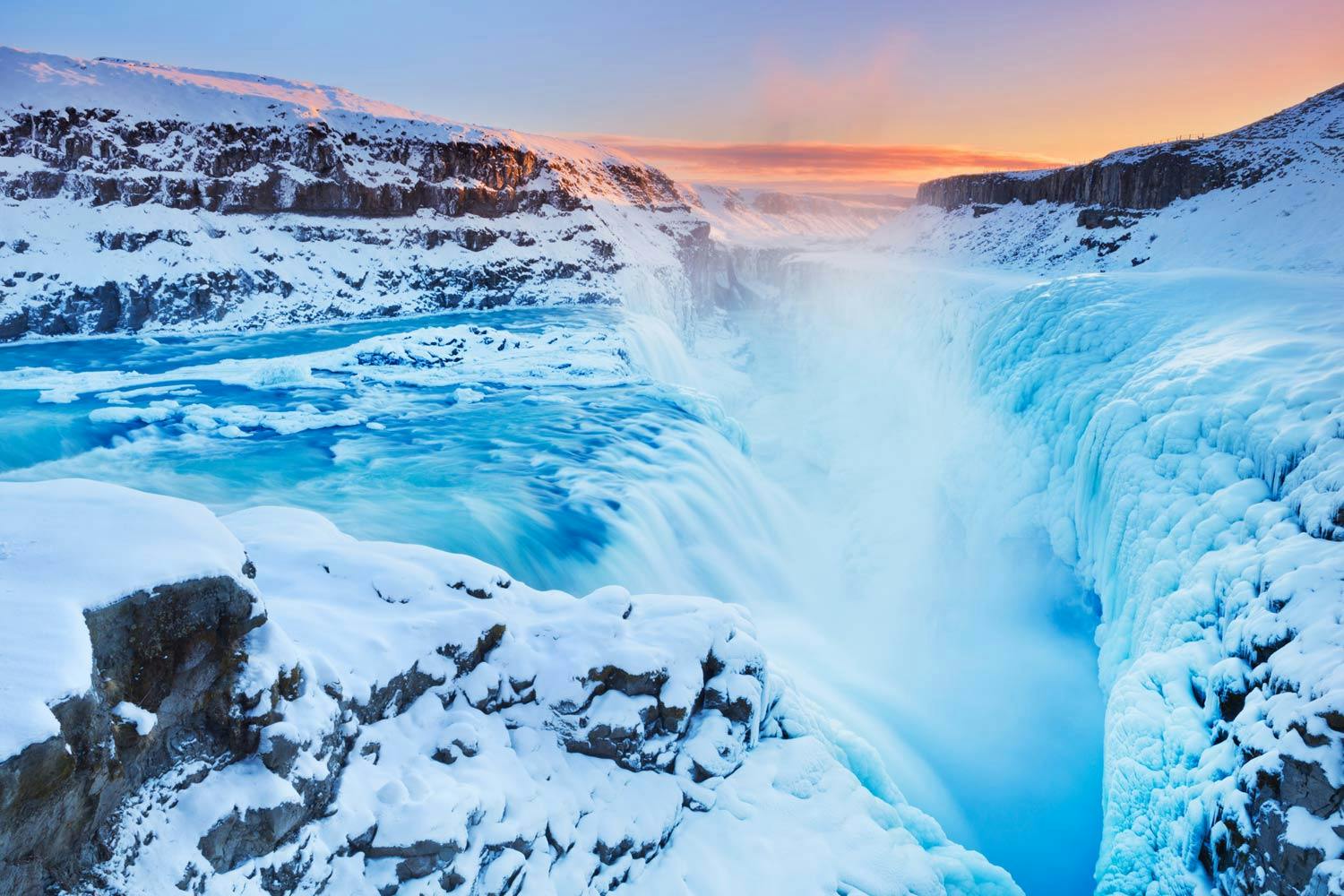 Scenery on 3-Day South Coast, Golden Circle & Northern Lights Minibus Tour