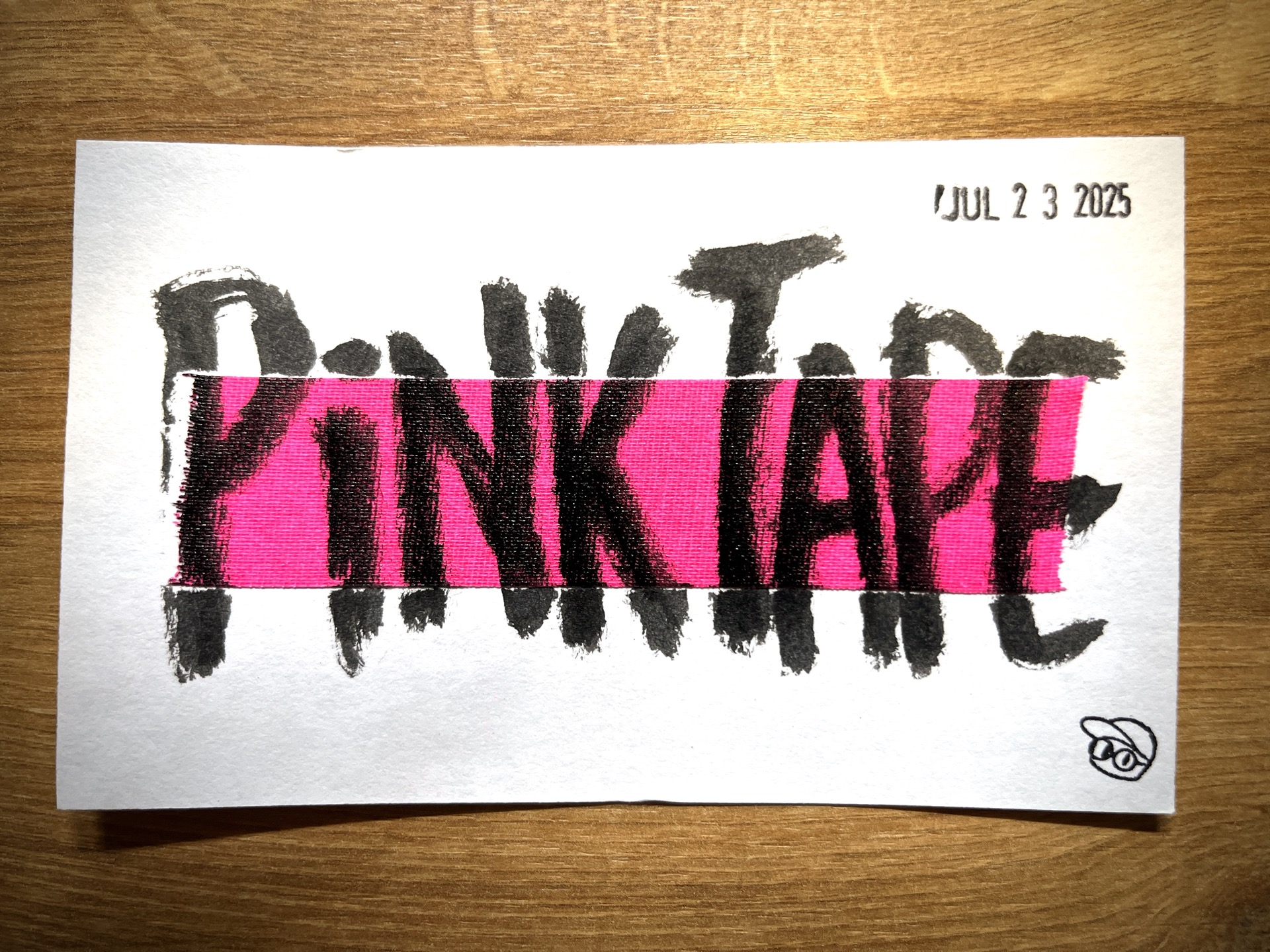 Pink tape