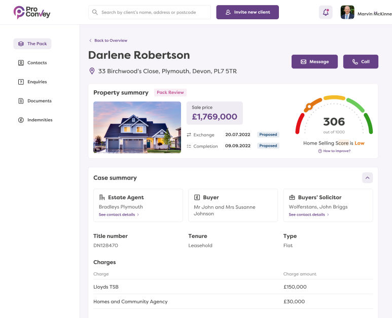 ProConvey App Dashboard