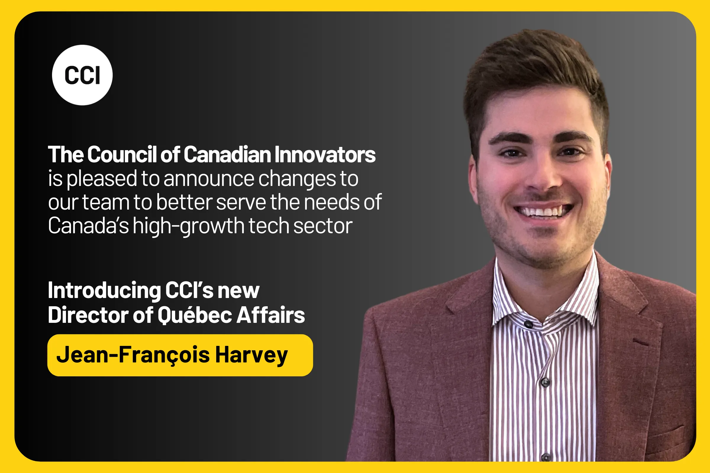 CCI Announces New Director of Quebec Affairs