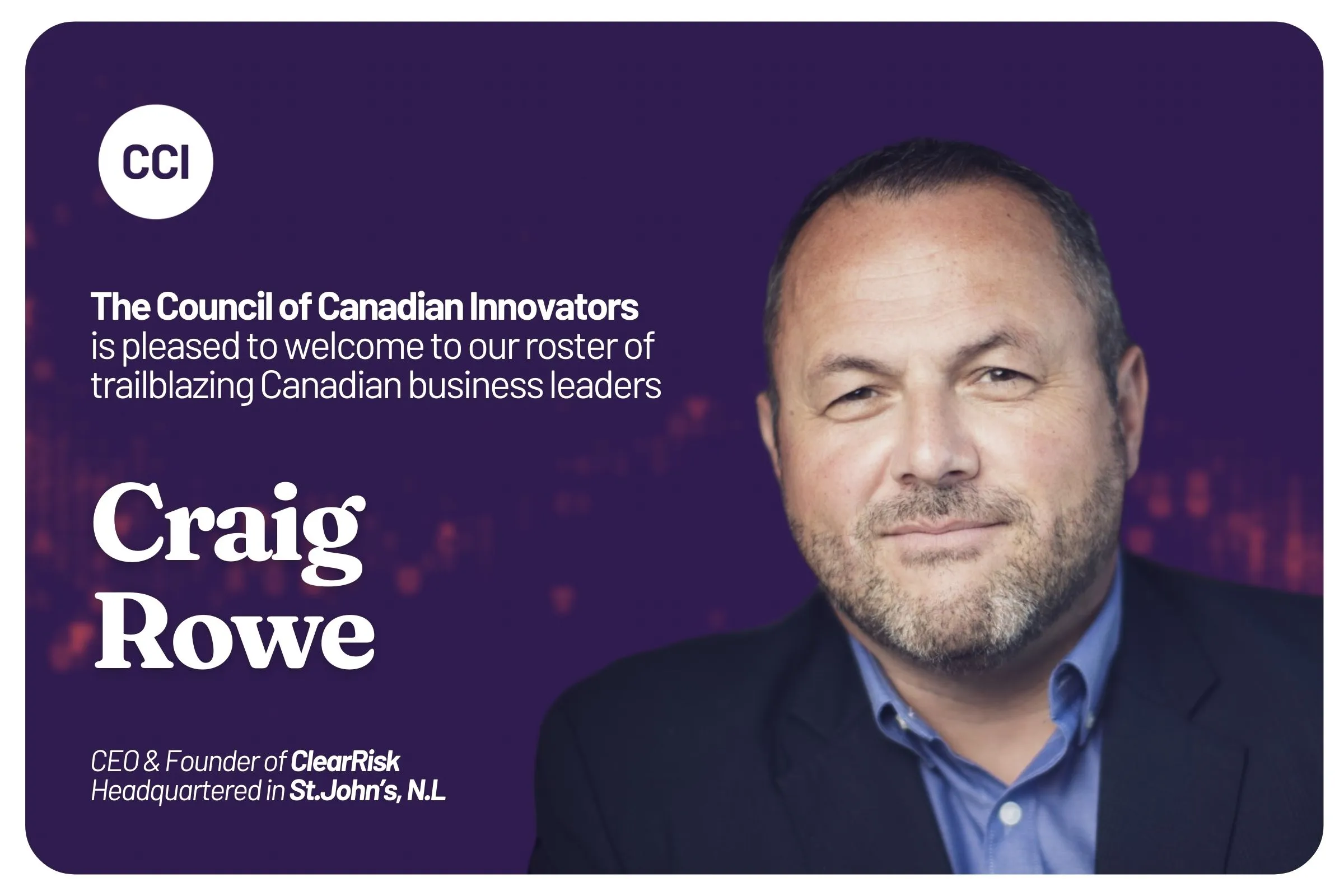 CCI Welcomes ClearRisk to Our National Team of Growing Technology Companies