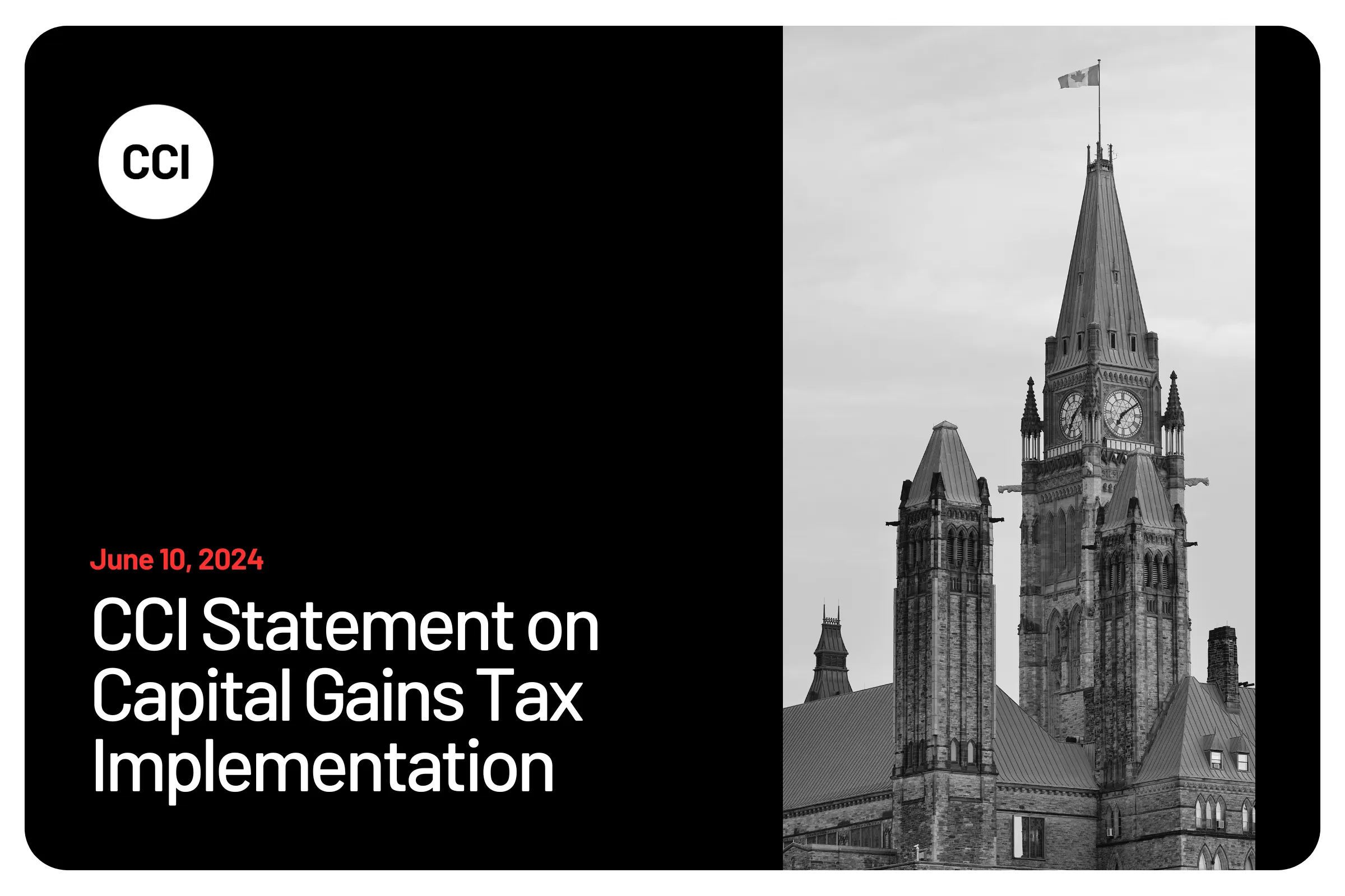 CCI Statement on Capital Gains Tax Implementation 