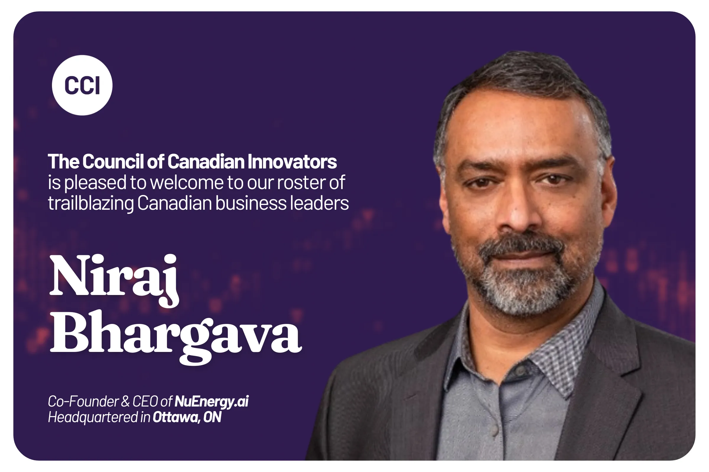 CCI Welcomes NuEnergy.ai to Our National Team of Innovators