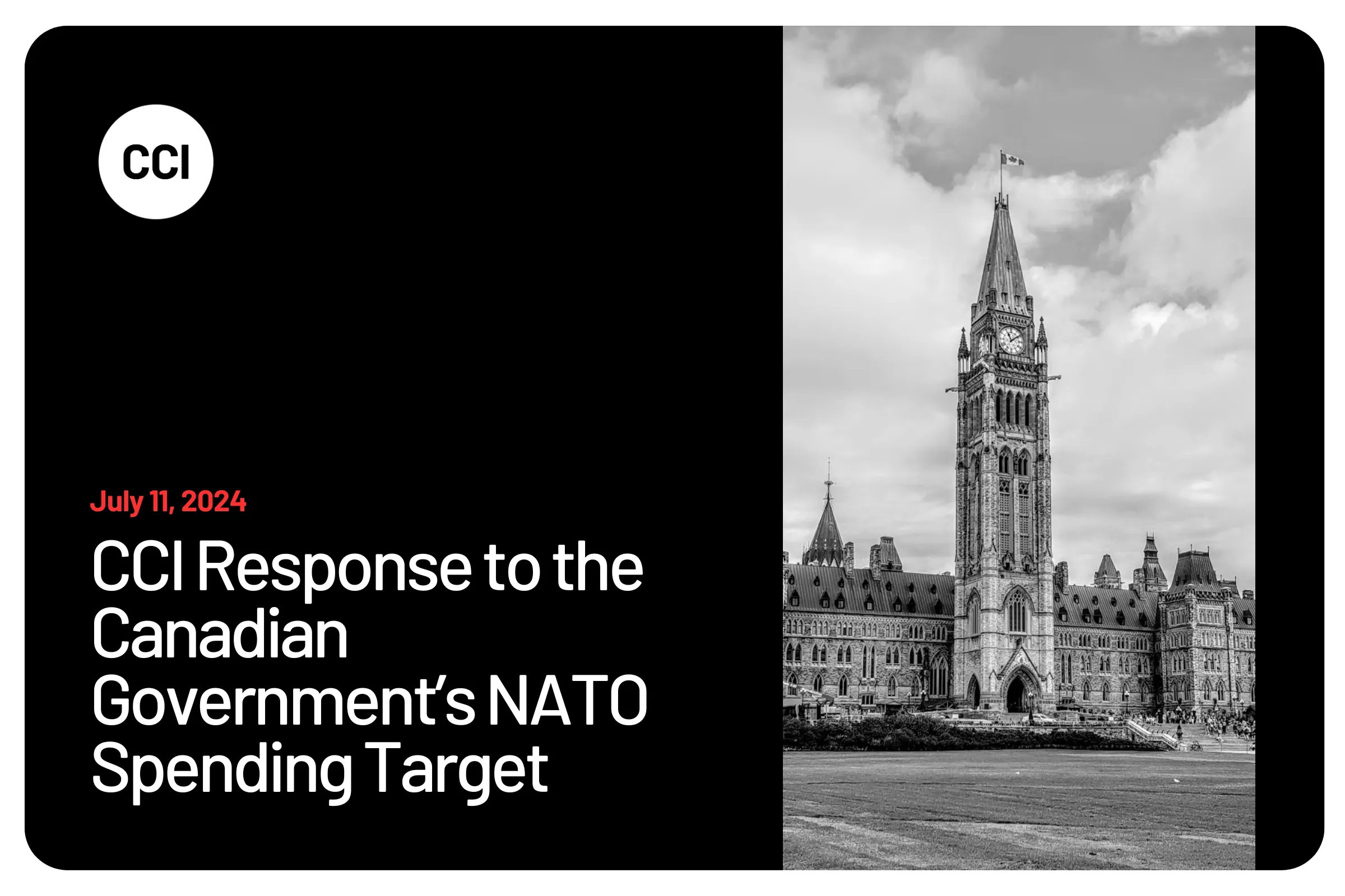Réponse de CCI à l'objectif de dépenses de l'OTAN du gouvernement canadien