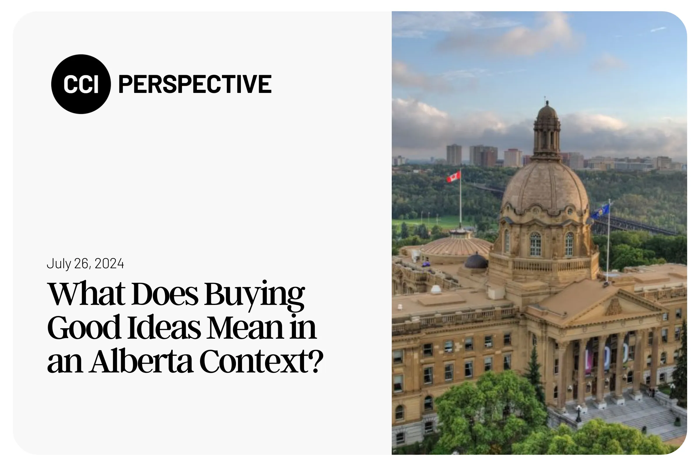 What Does Buying Good Ideas Mean in an Alberta Context?