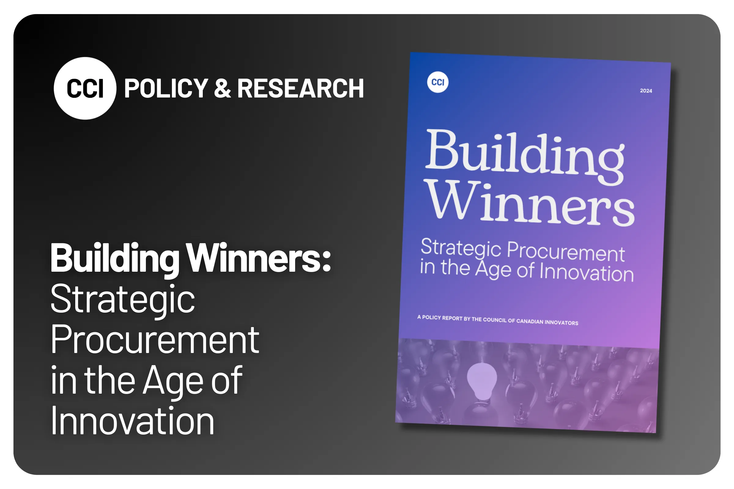 Bâtir des gagnants : l'approvisionnement stratégique à l'ère de l'innovation