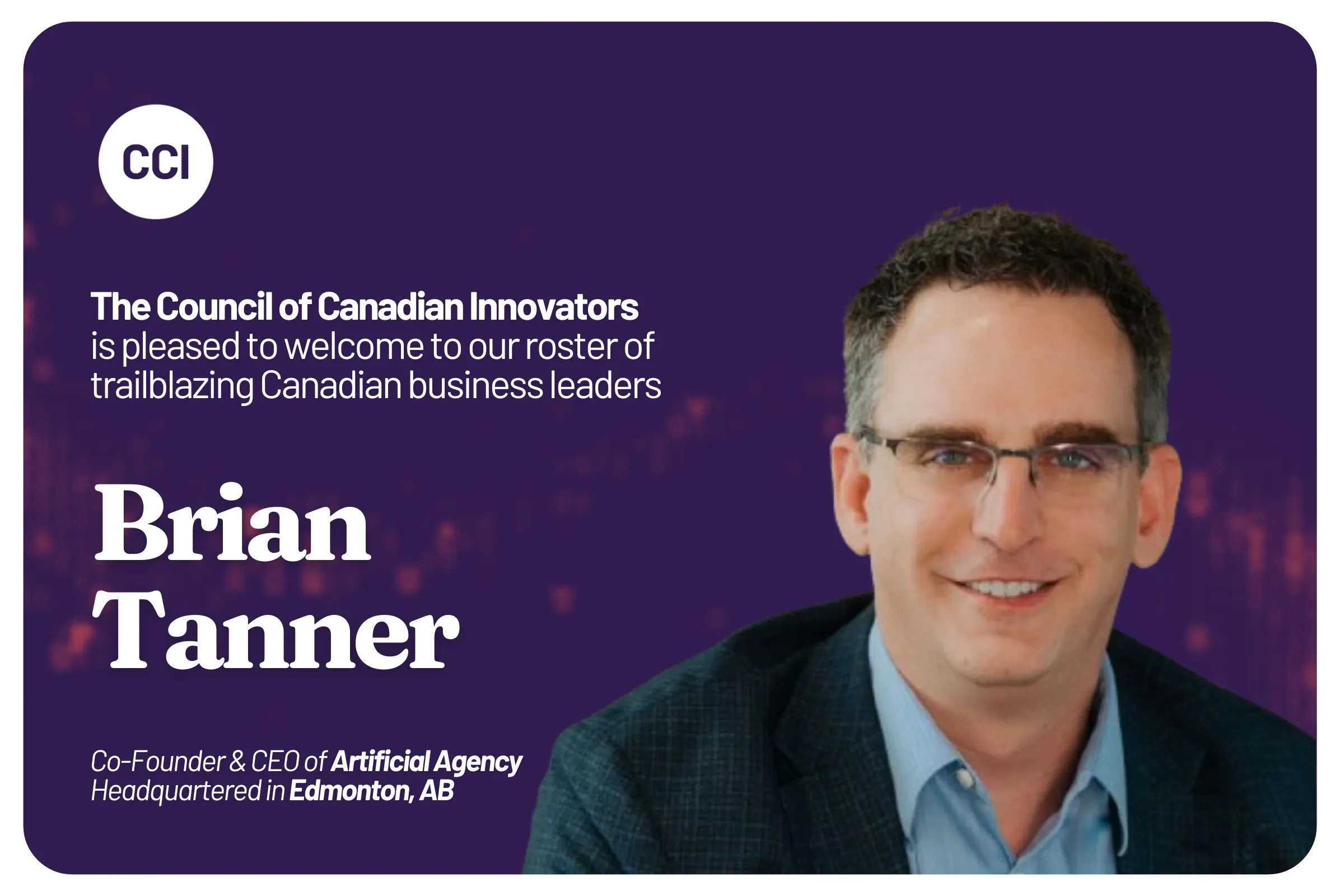 CCI Welcomes Artificial Agency to Our National Network of Innovators