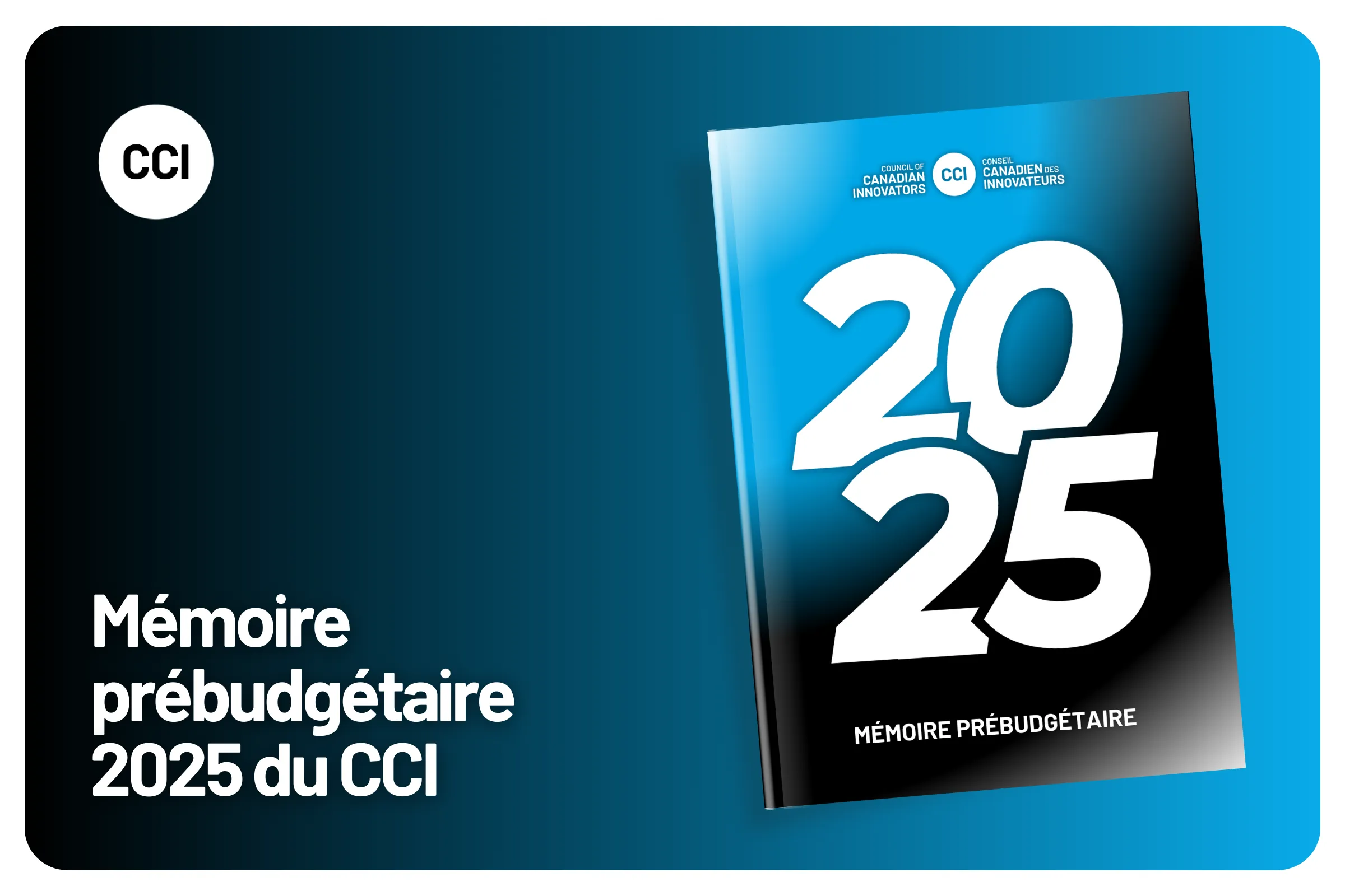 Recommandations pré budgétaires 2025 du CCI pour le Québec