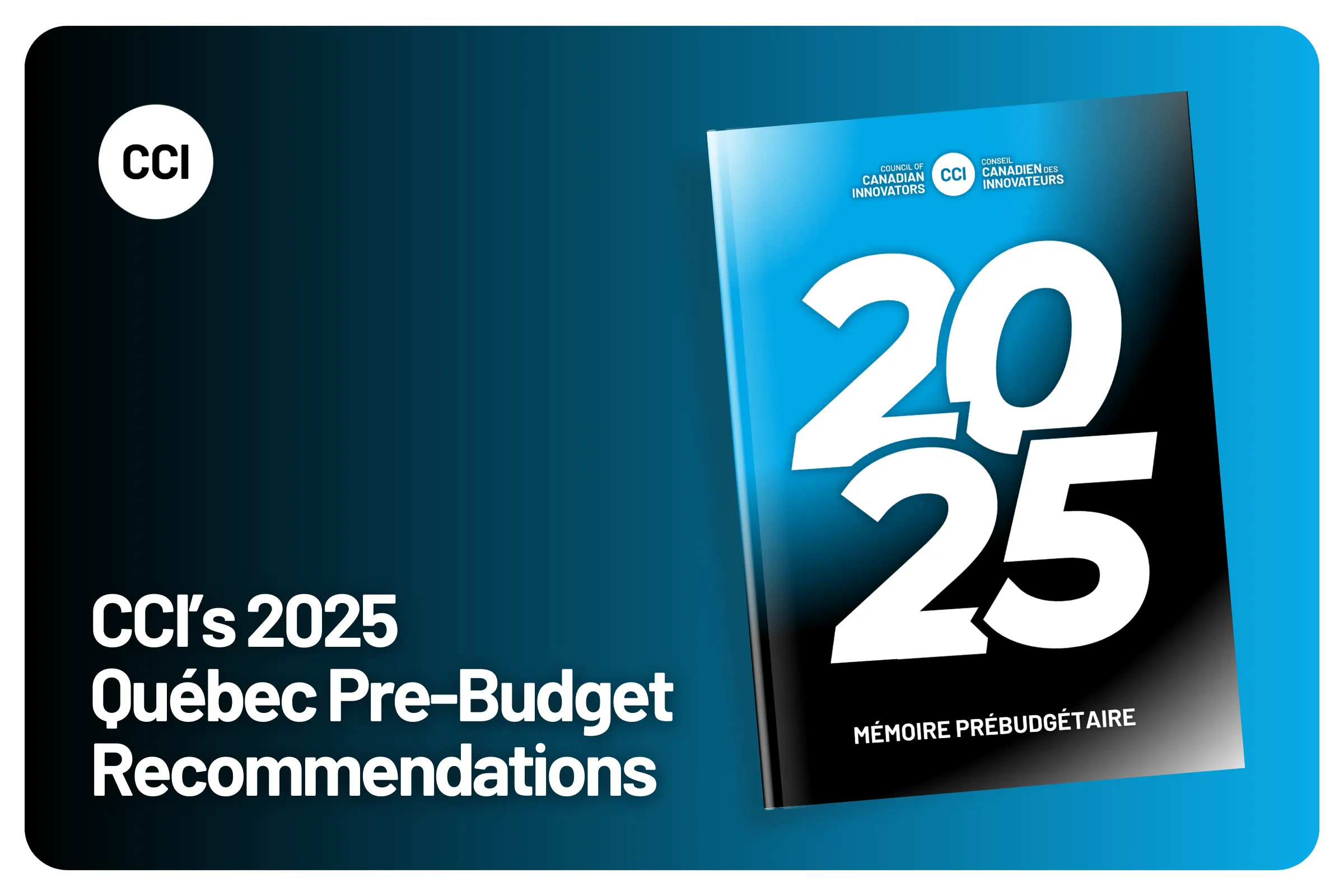 CCI’s 2025 Québec Pre-Budget Recommendations