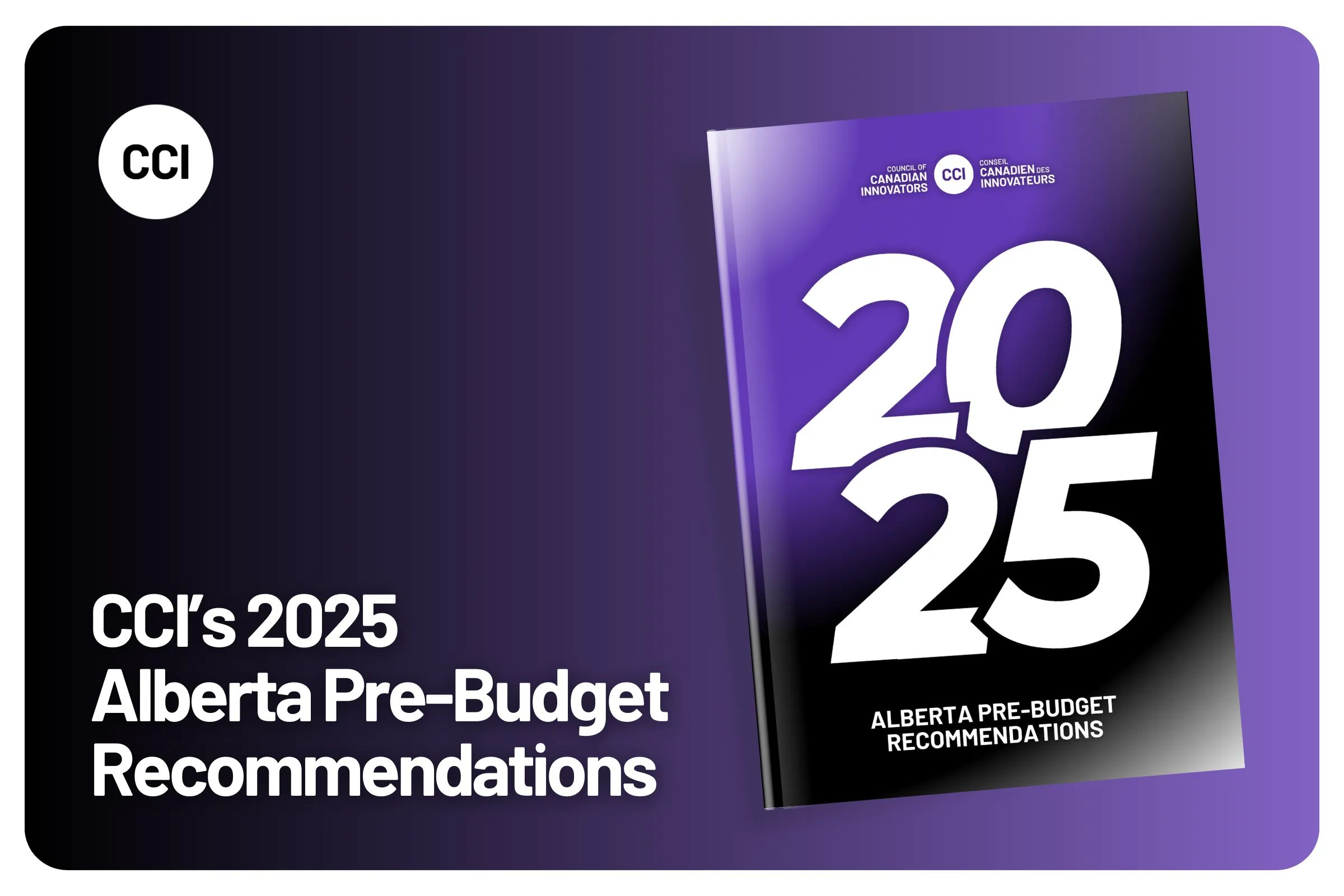 CCI’s 2025 Alberta Pre-Budget Recommendations