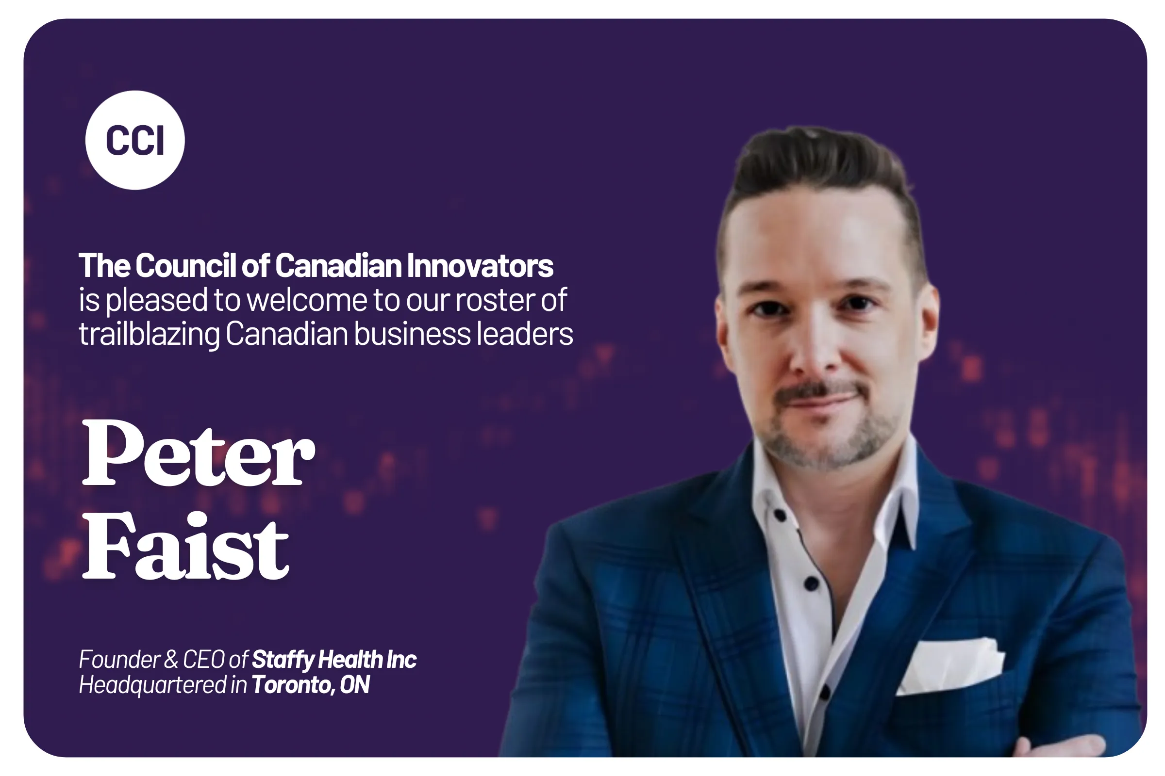 CCI Welcomes Staffy Health As Our Newest Member