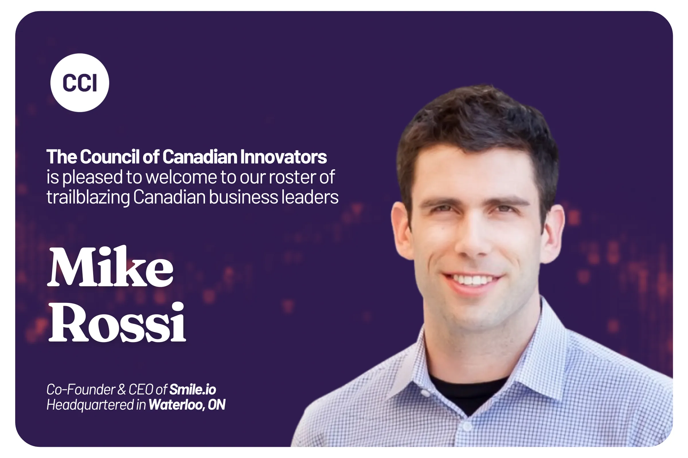 CCI Welcomes Smile.io to Our National Team of Innovators