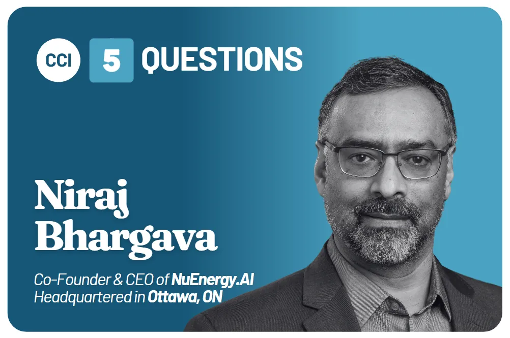 Five Questions with Niraj Bhargava, Co-Founder and CEO of NuEnergy.AI