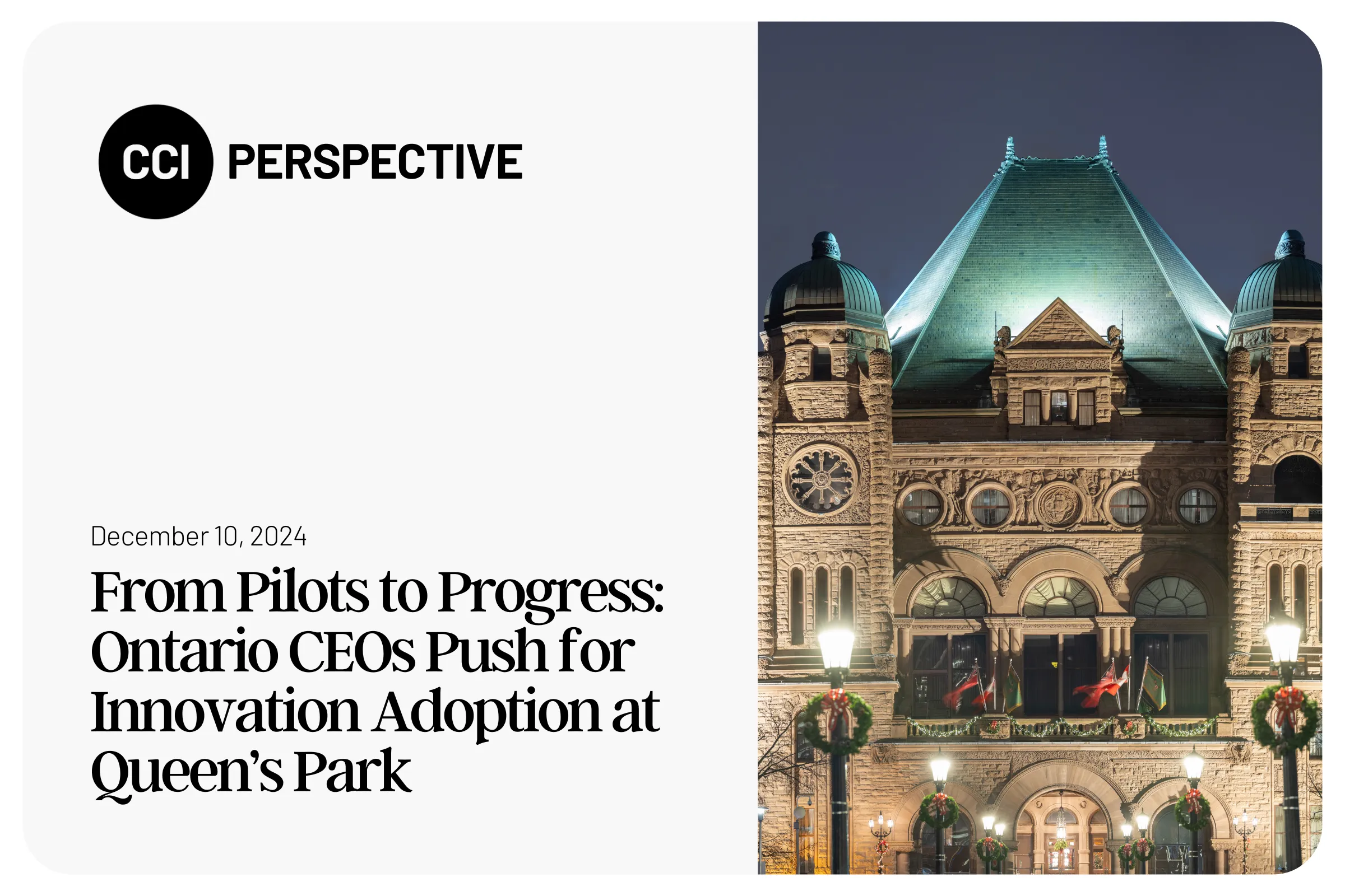 From Pilots to Progress: Ontario CEOs Push for Innovation Adoption at Queen’s Park