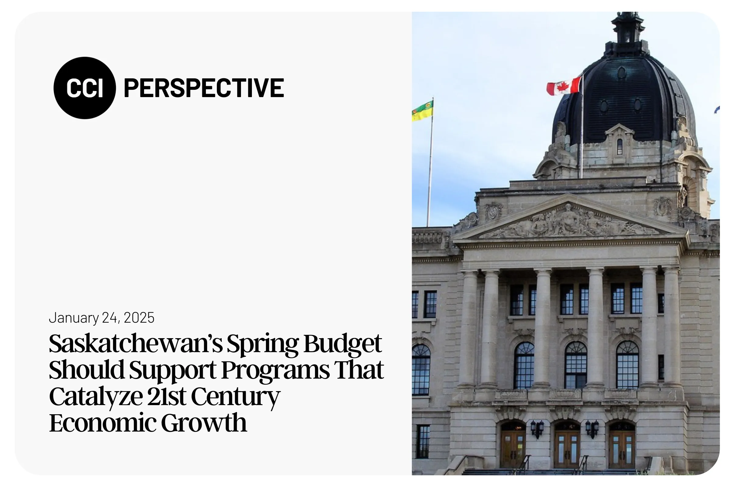Saskatchewan’s Spring Budget Should Support Programs That Catalyze 21st Century Economic Growth