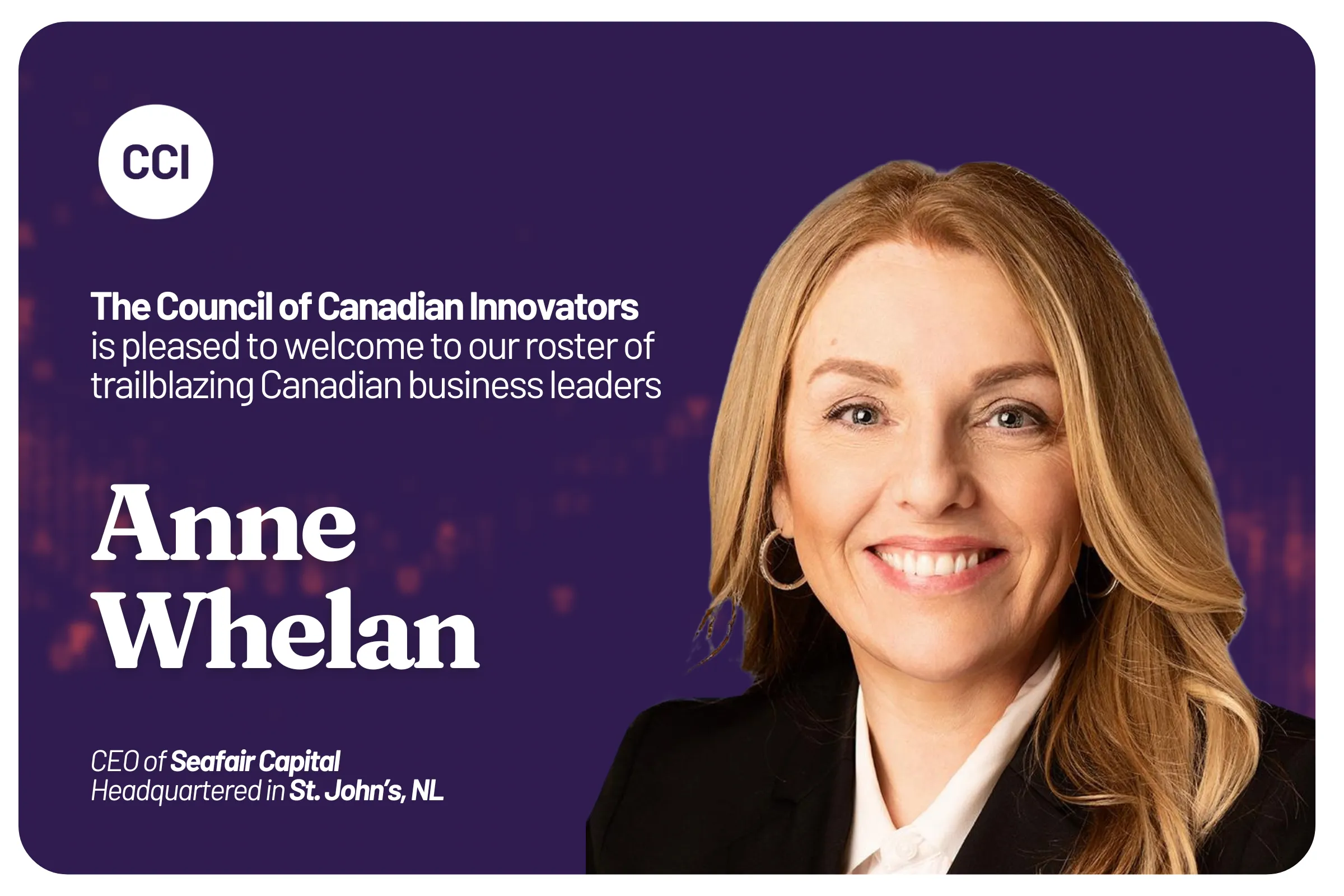 CCI Welcomes Seafair Capital to our National Network of Innovators
