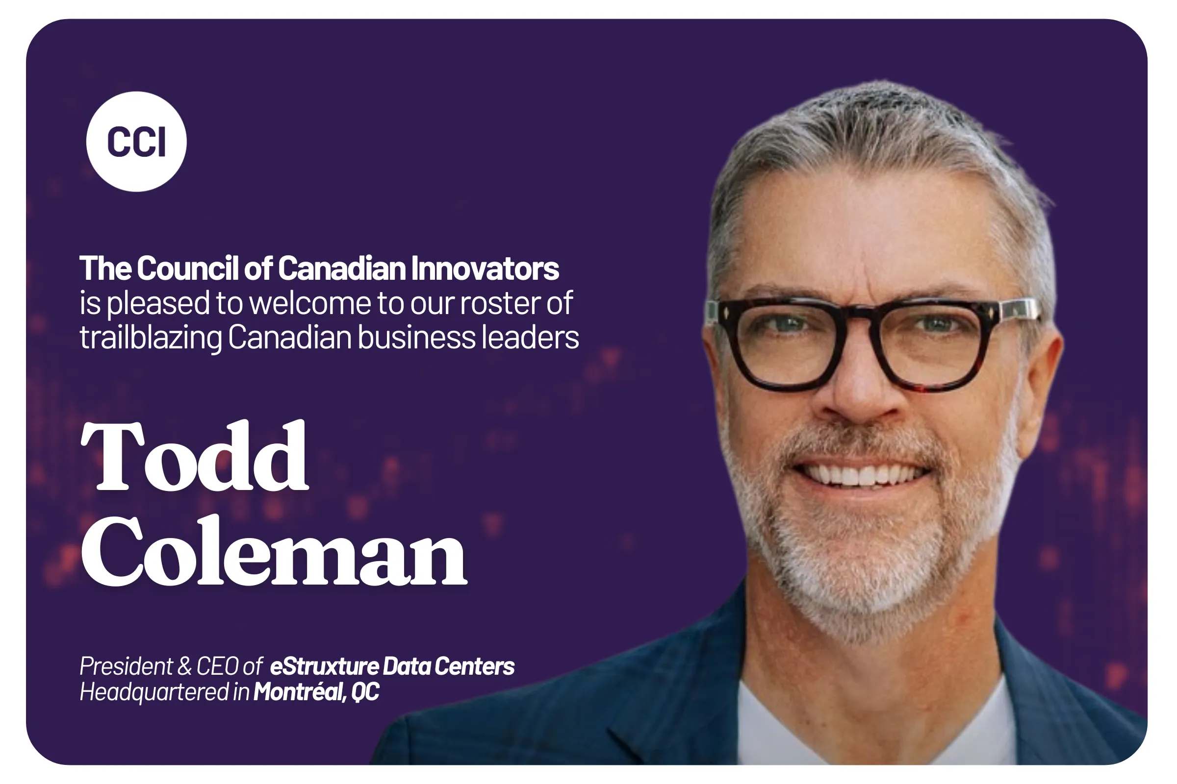 CCI Welcomes eStruxture to our National Network of Innovators