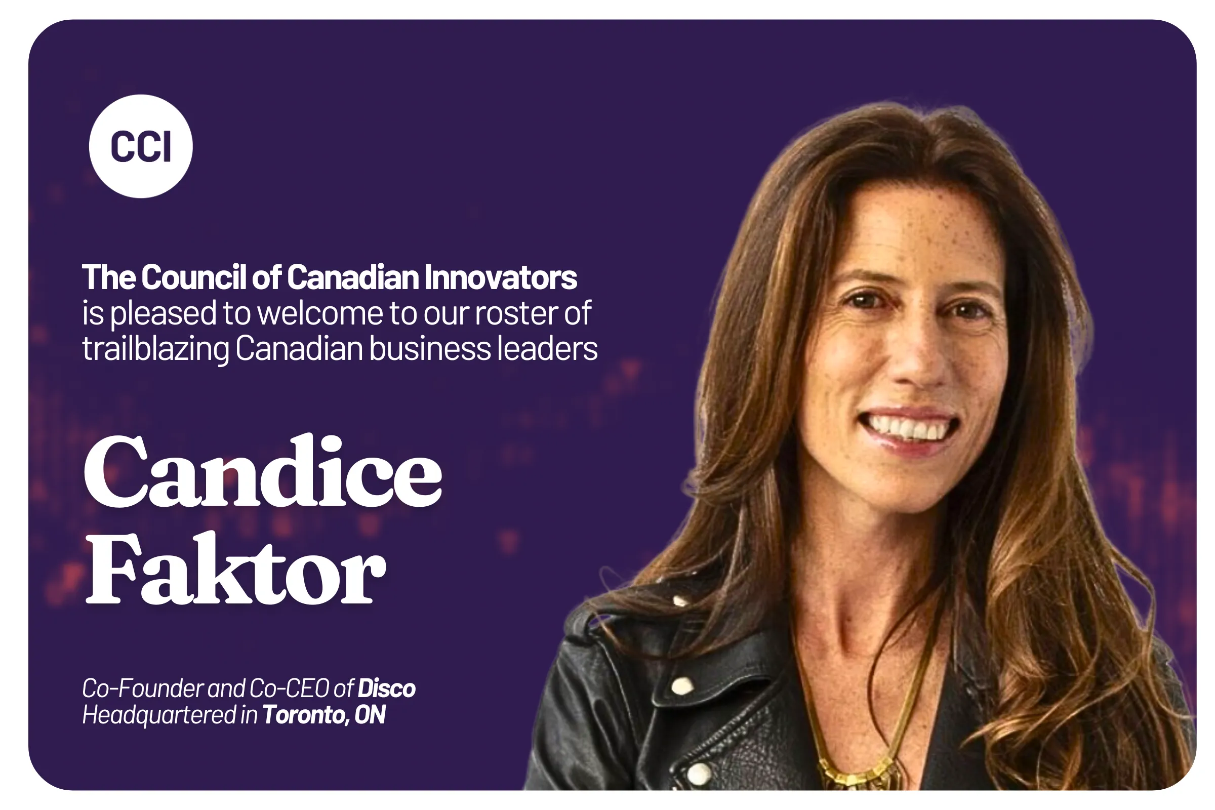 CCI Welcomes Disco to Our National Network of Innovators