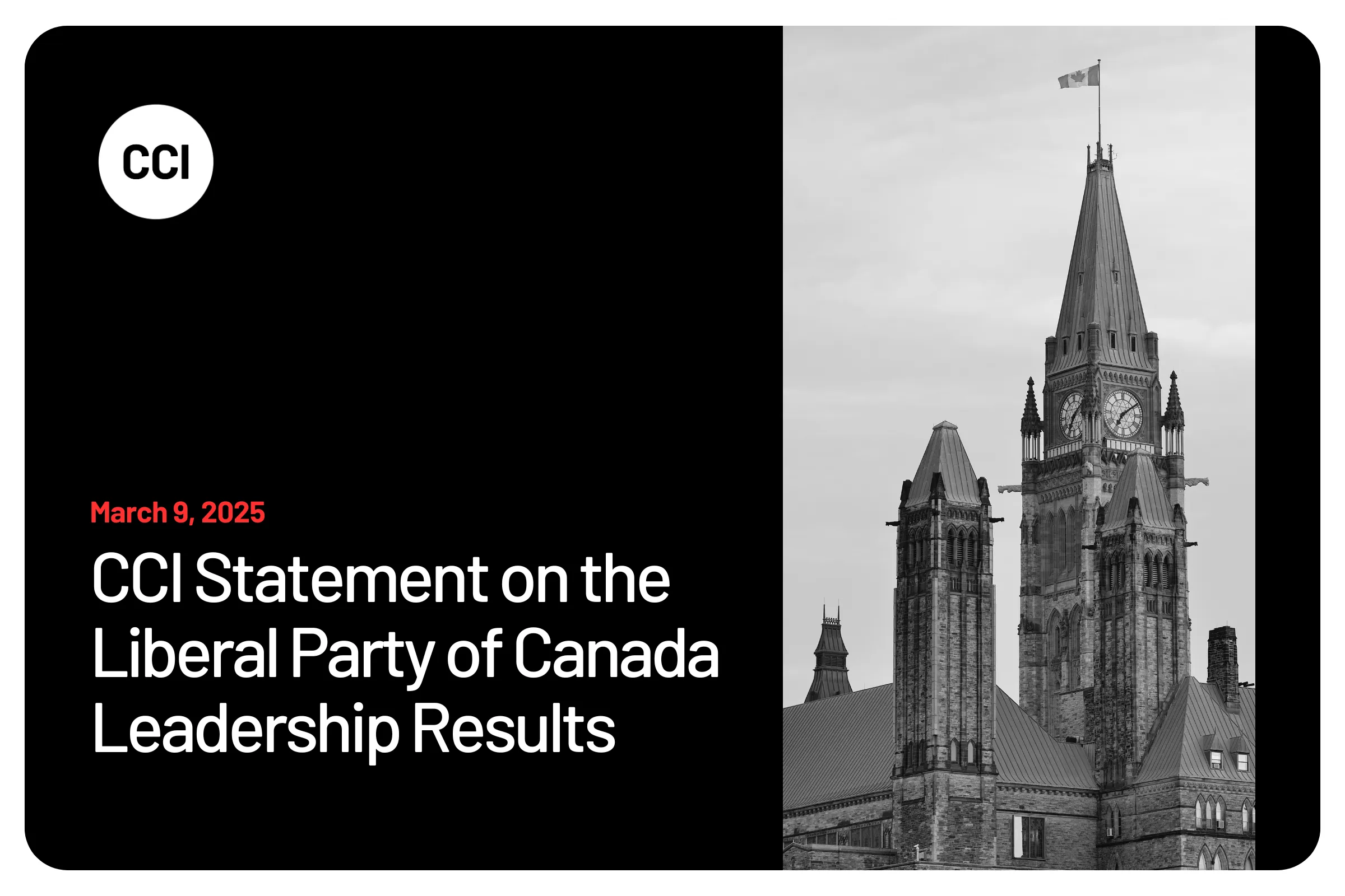 Déclaration de la CCI sur les résultats de la course à la direction du Parti libéral du Canada