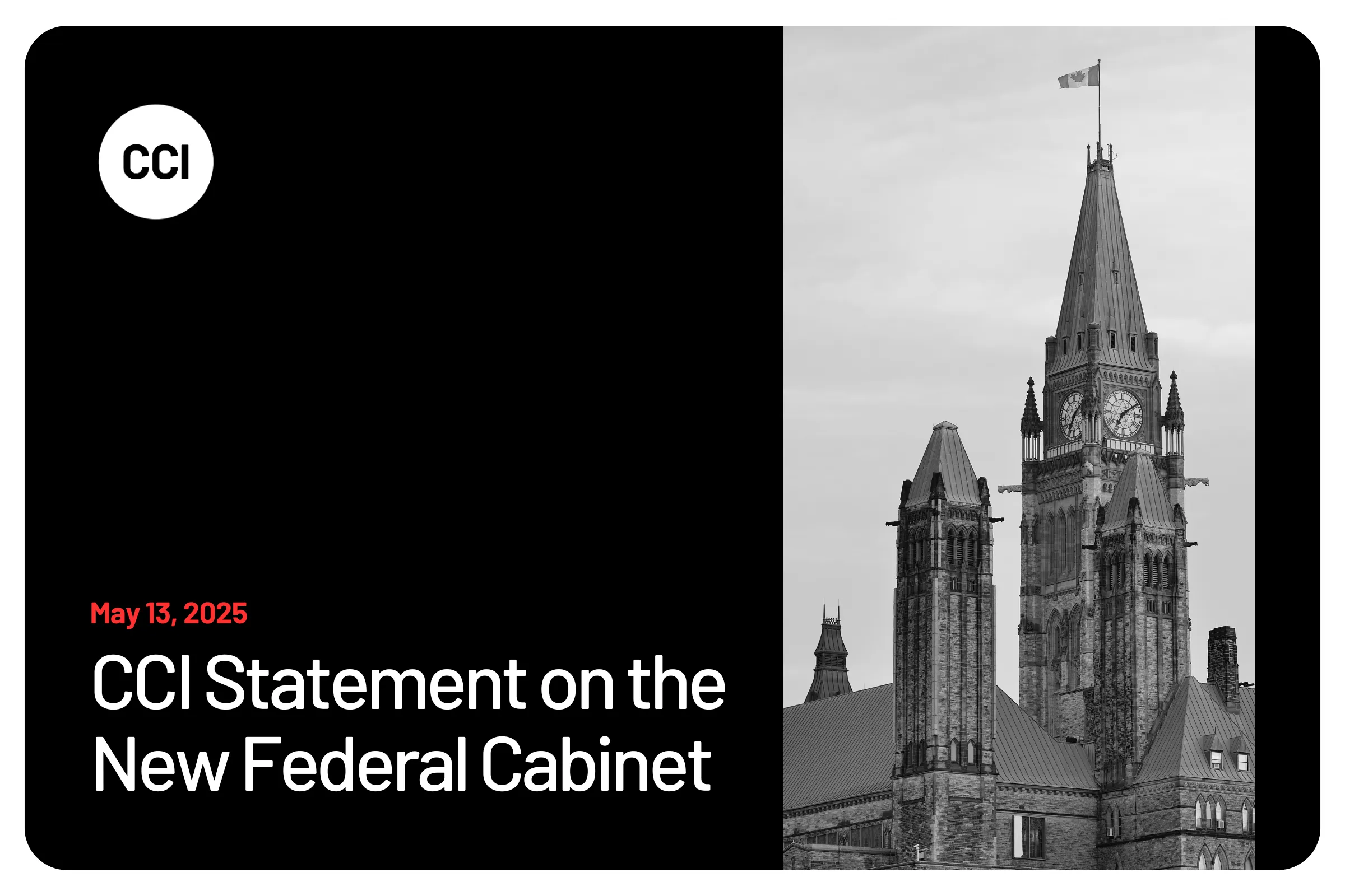 CCI Statement on the New Federal Cabinet