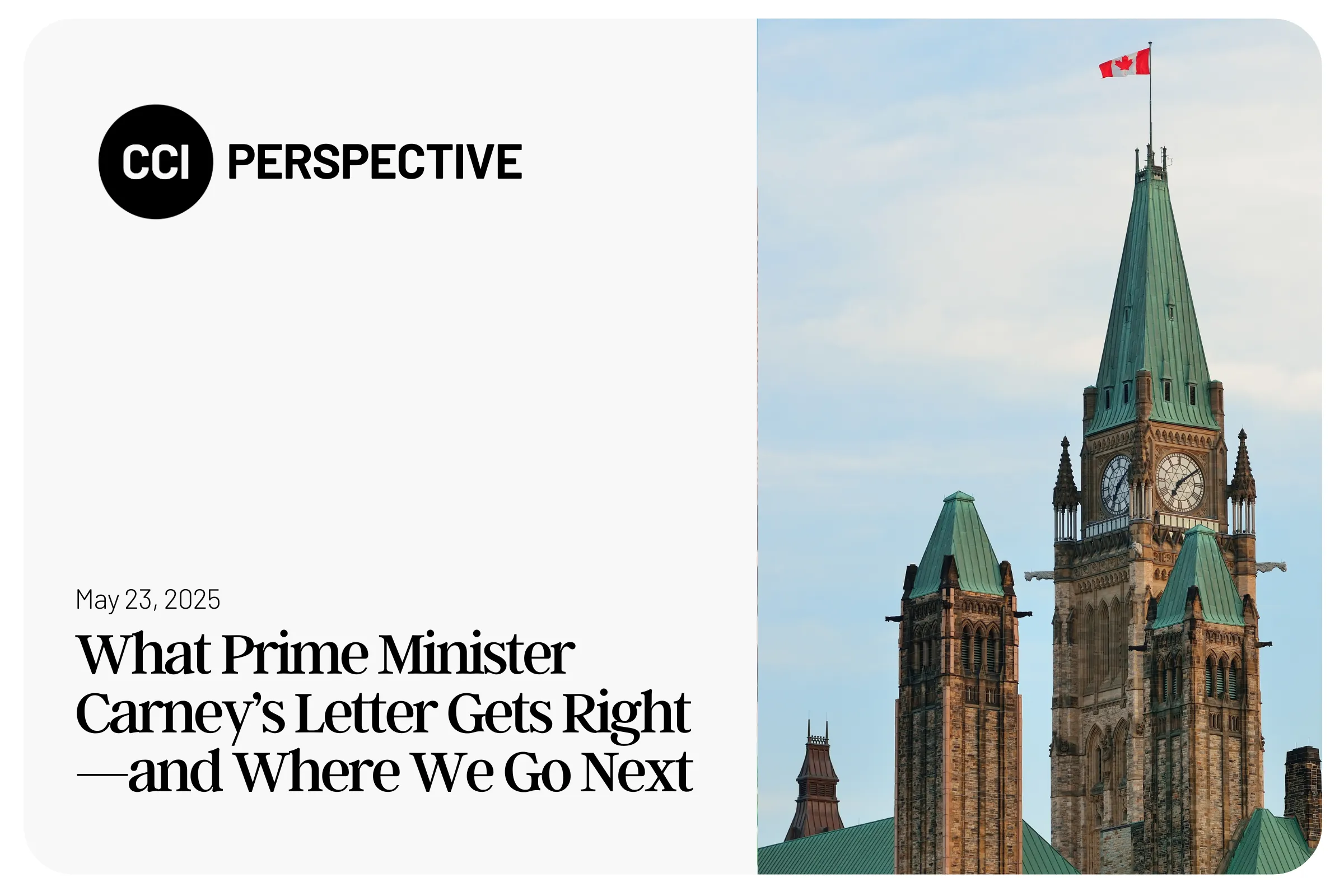 What Prime Minister Carney’s Letter Gets Right—and Where We Go Next