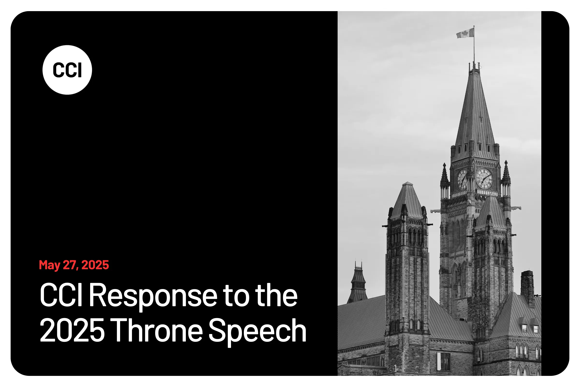 CCI Response to the 2025 Throne Speech