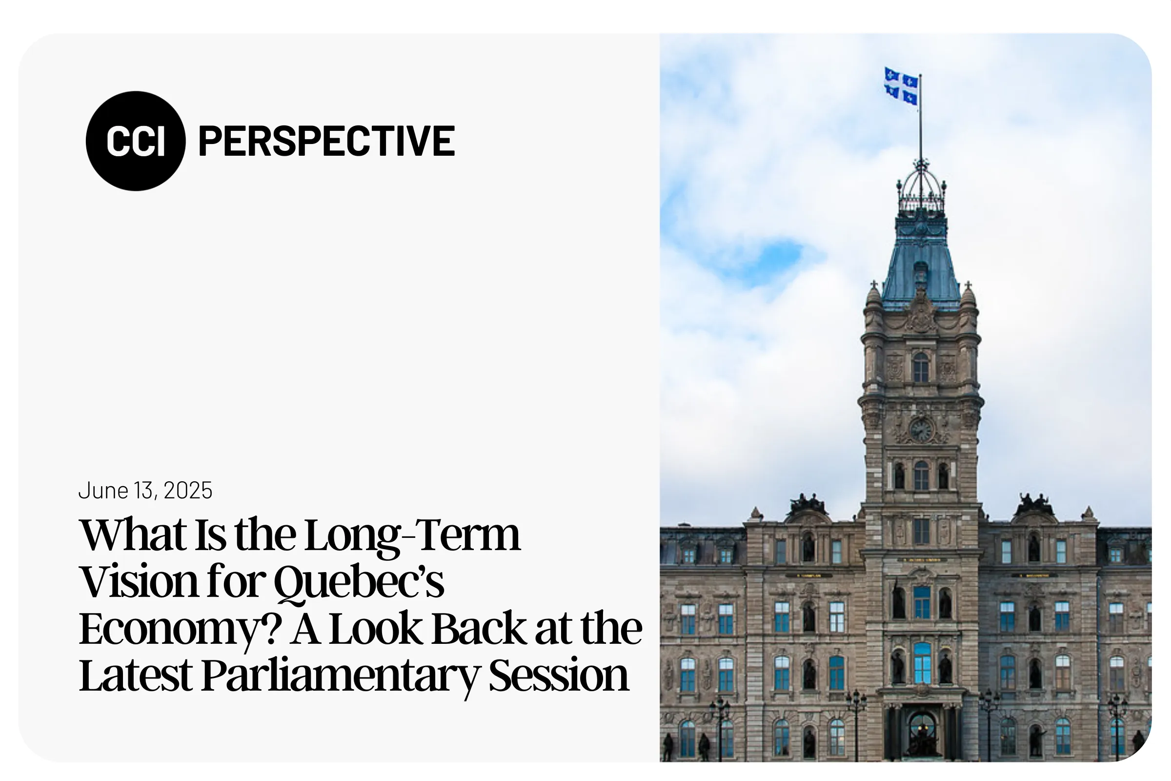 What Is the Long-Term Vision for Quebec’s Economy? A Look Back at the Latest Parliamentary Session