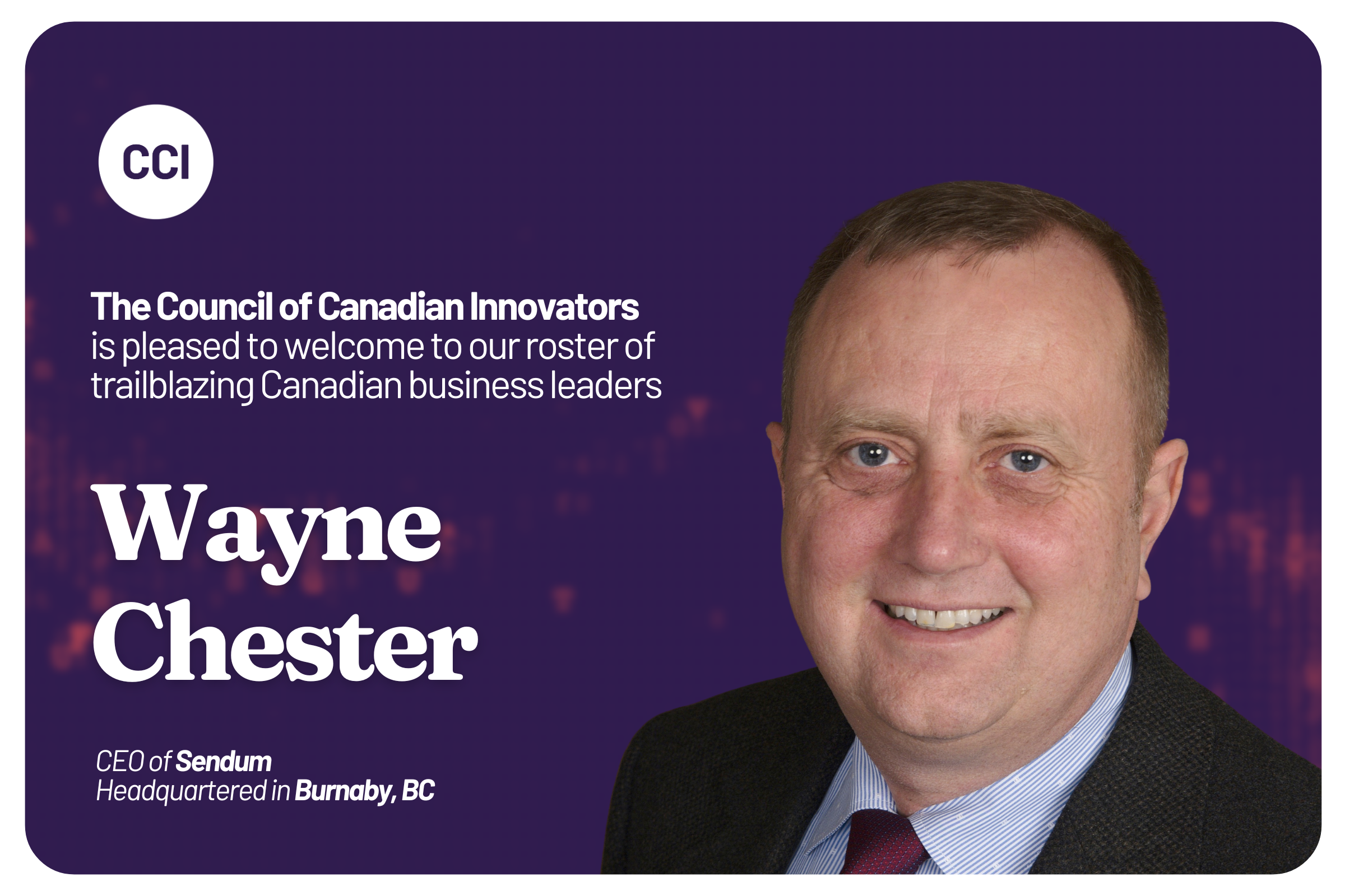 CCI Welcomes Sendum to Our National Network of Innovators