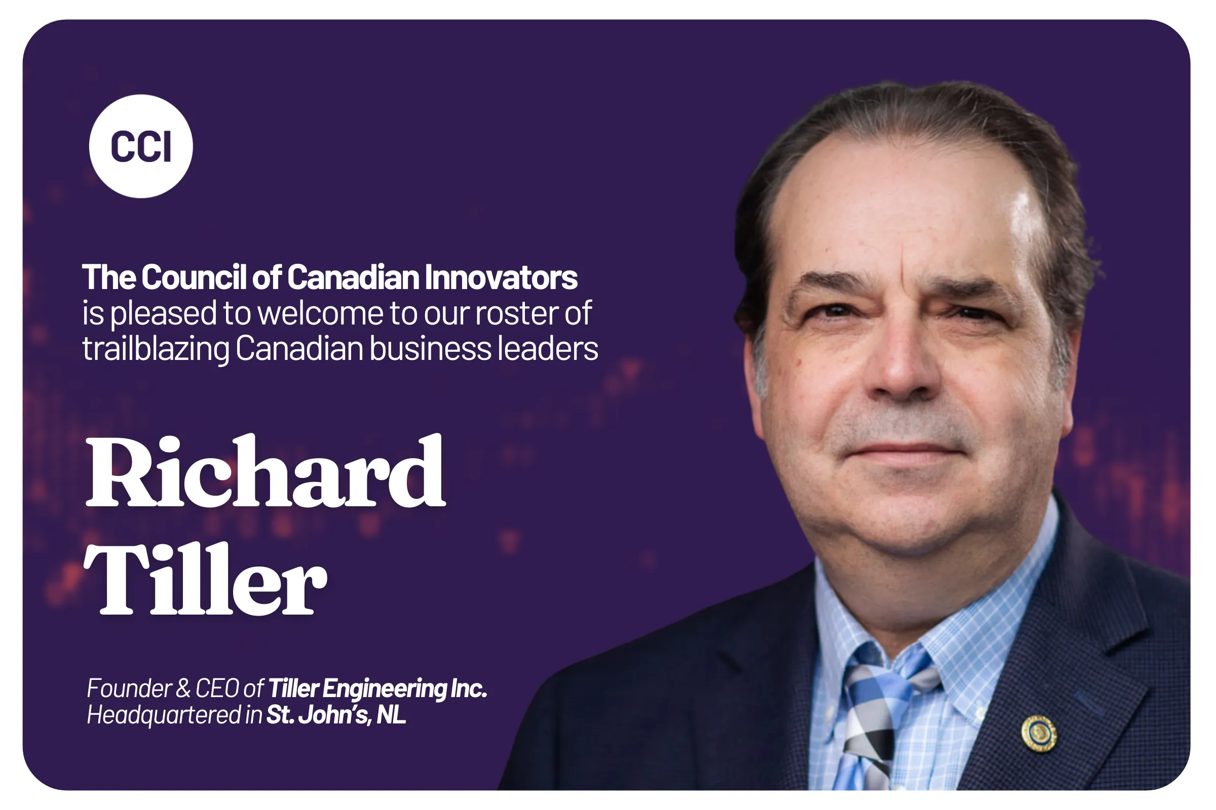 CCI Welcomes Tiller Engineering to our National Network of Innovators