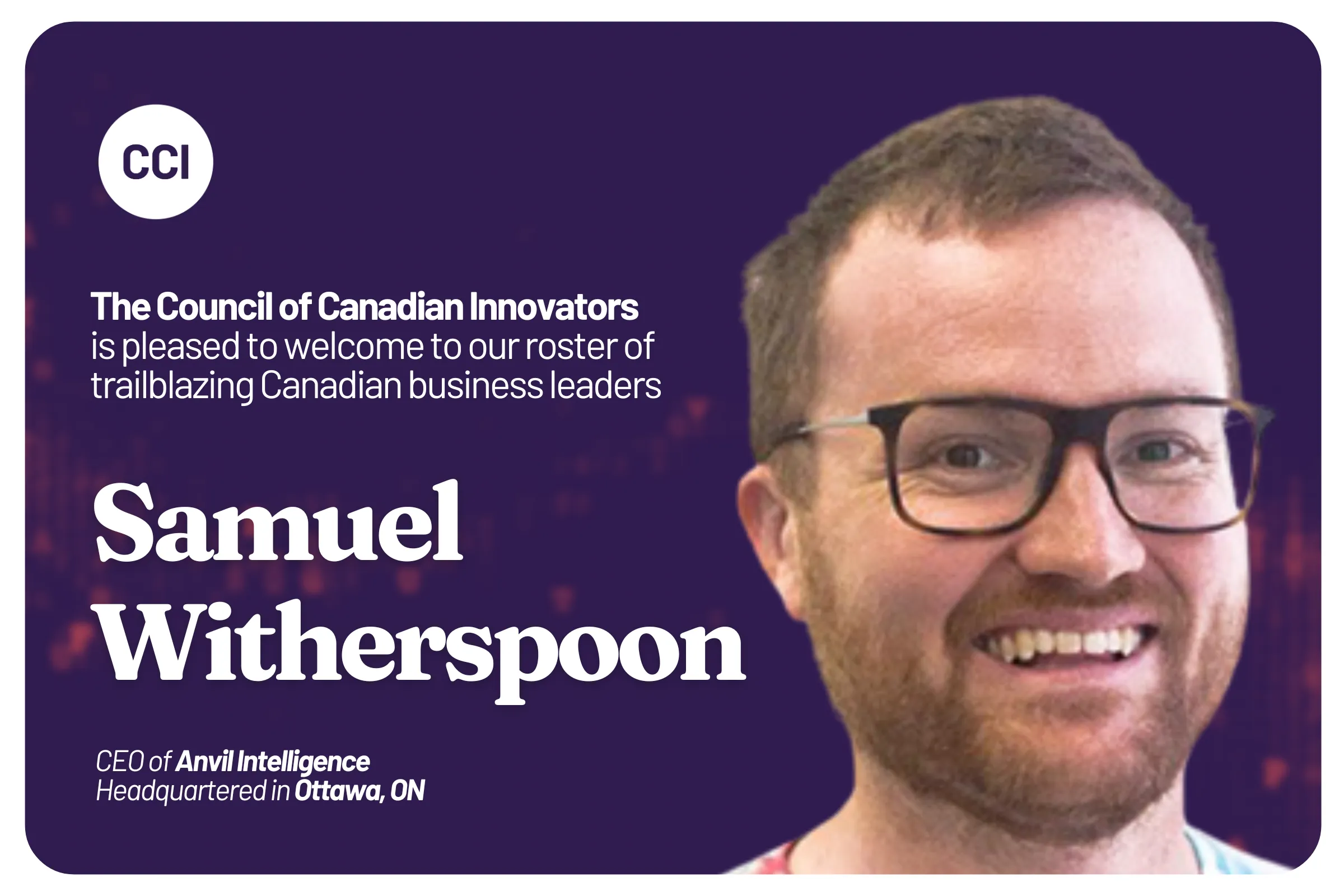 CCI Welcomes Anvil Intelligence to our National Network of Innovators