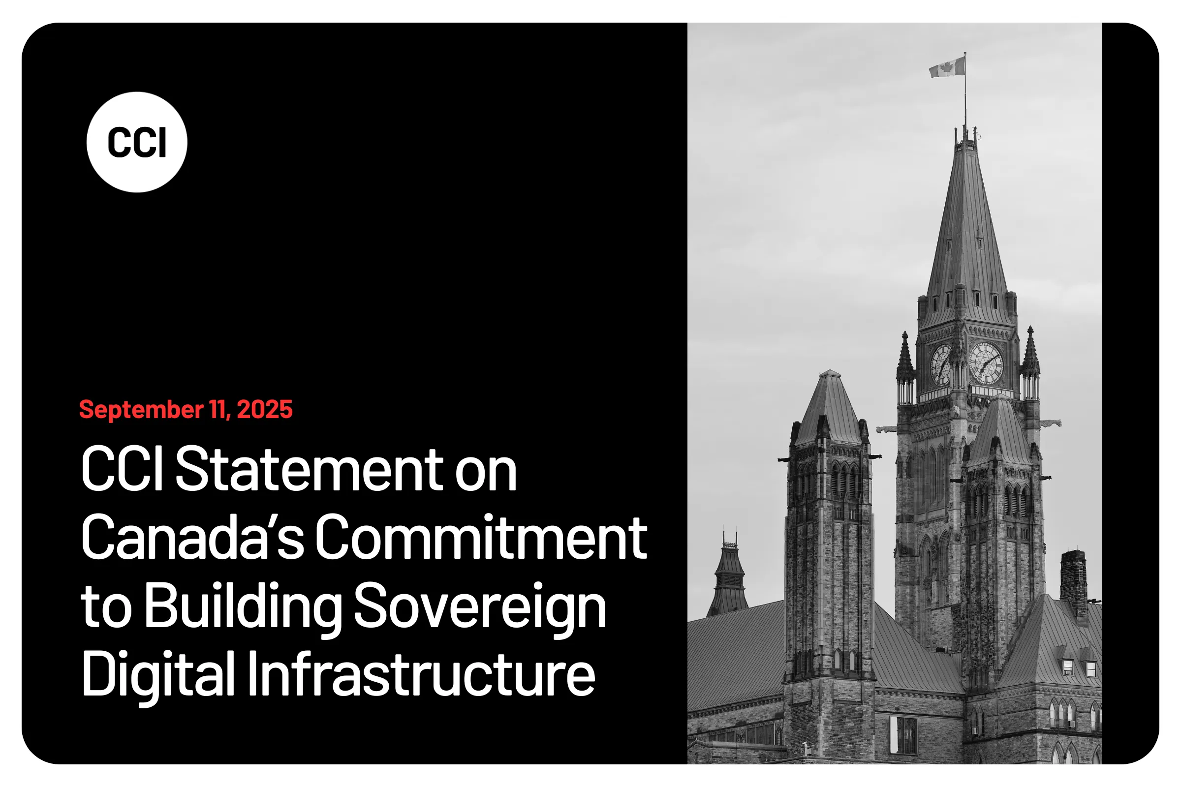 CCI Statement on Canada’s Commitment to Building Sovereign Digital Infrastructure