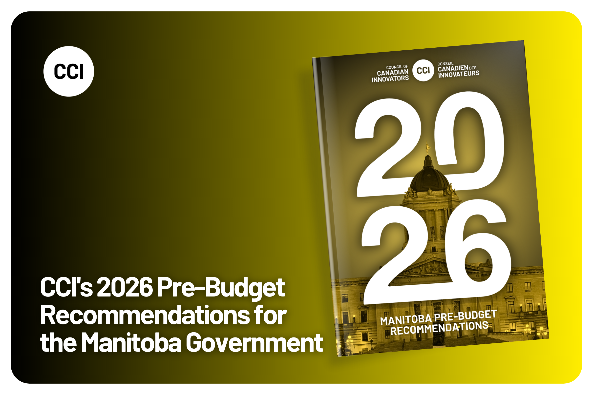 CCI's 2026 Pre-Budget Recommendations for the Manitoba Government