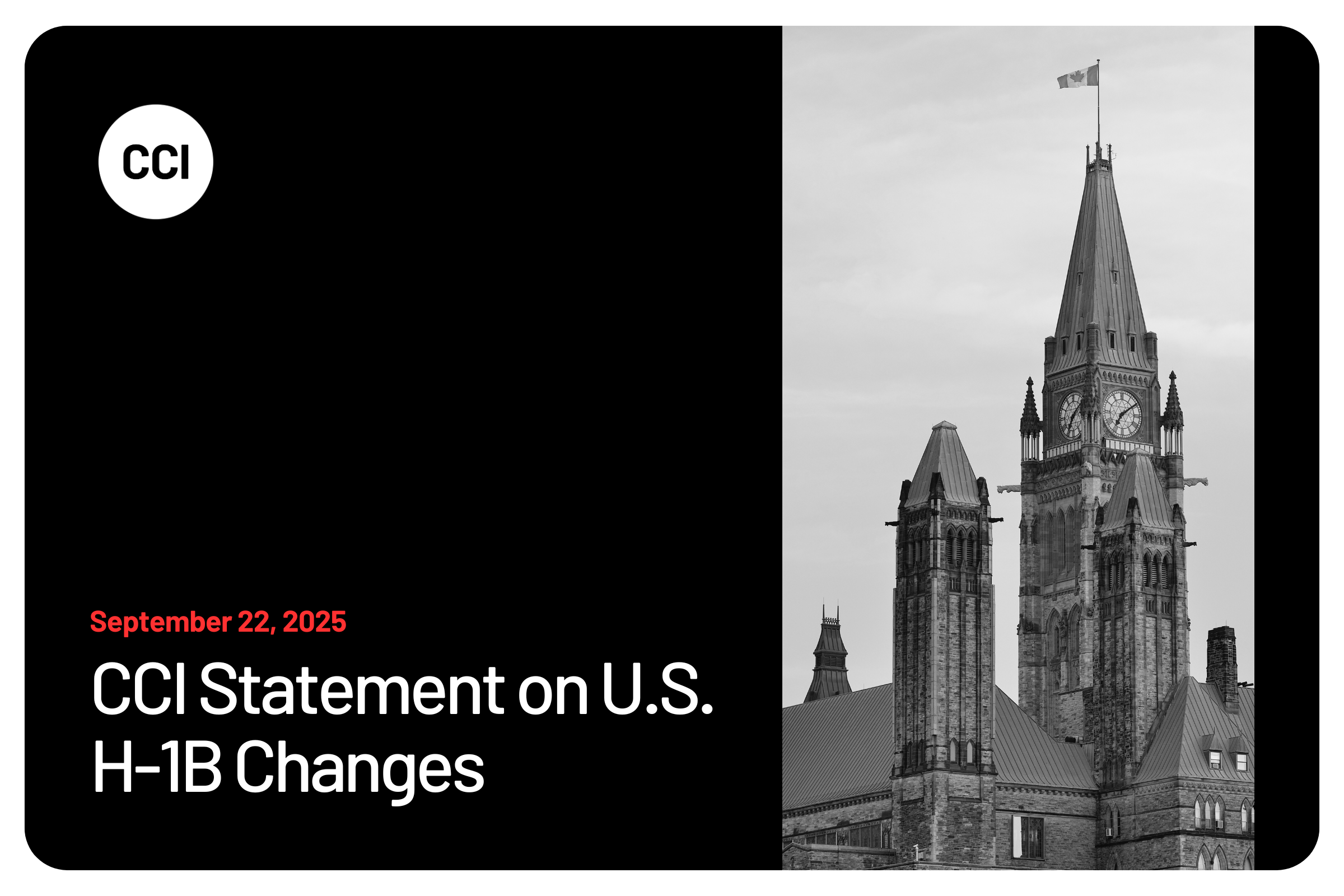 CCI Statement On U.S. H-1B Changes