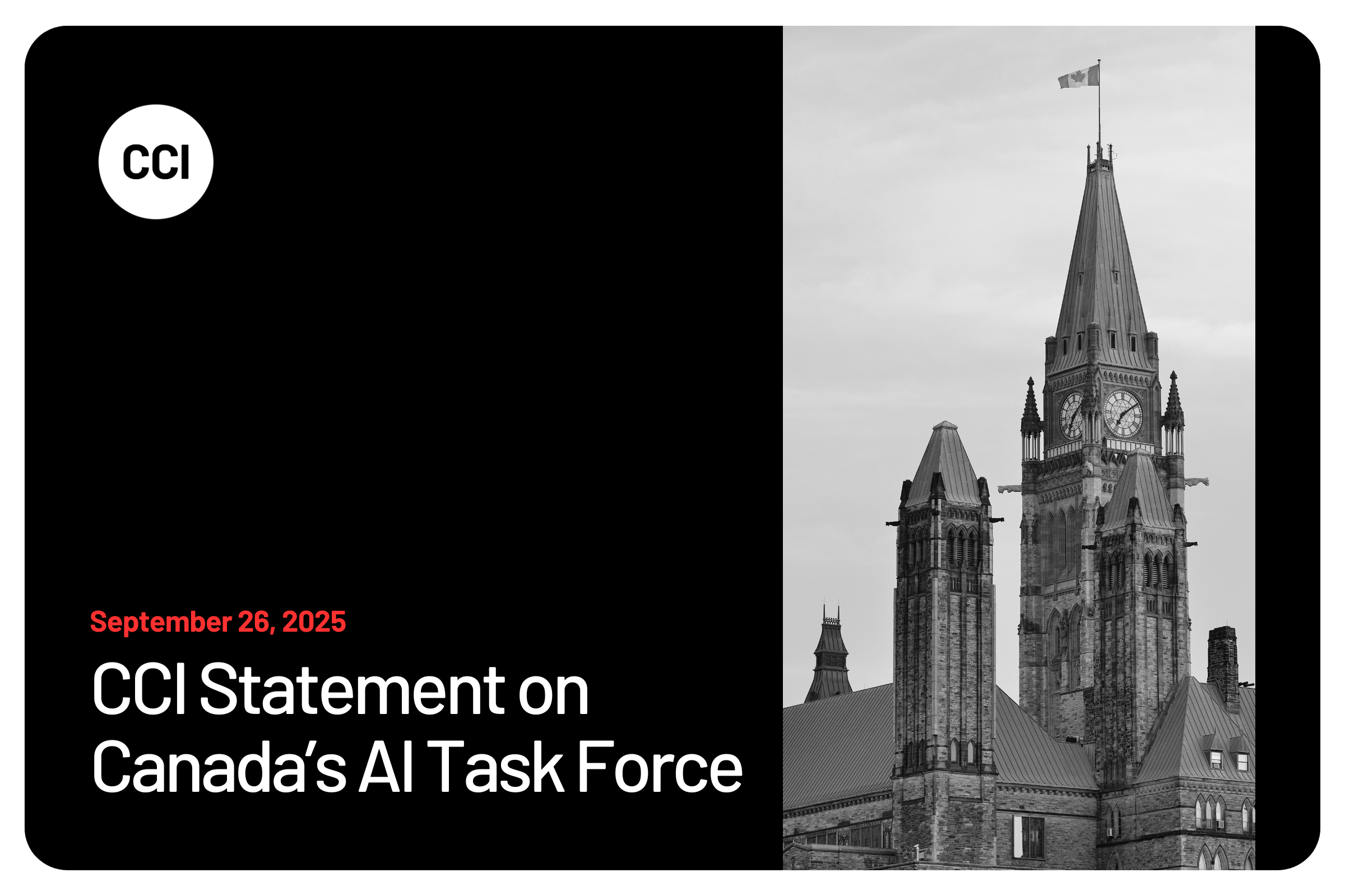 CCI Statement on Canada’s AI Task Force 