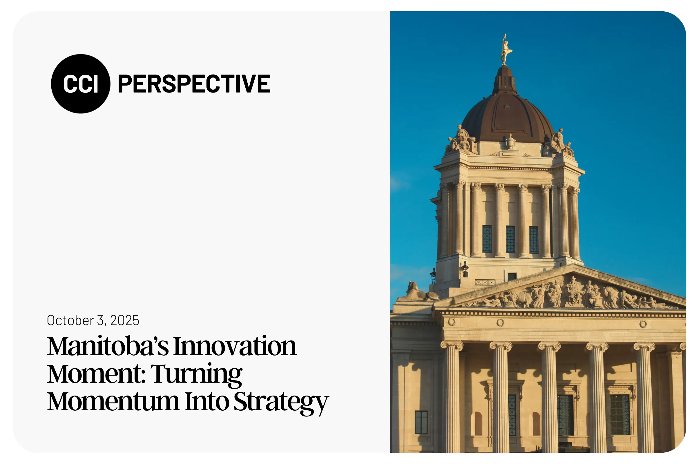 Manitoba’s Innovation Moment: Turning Momentum Into Strategy