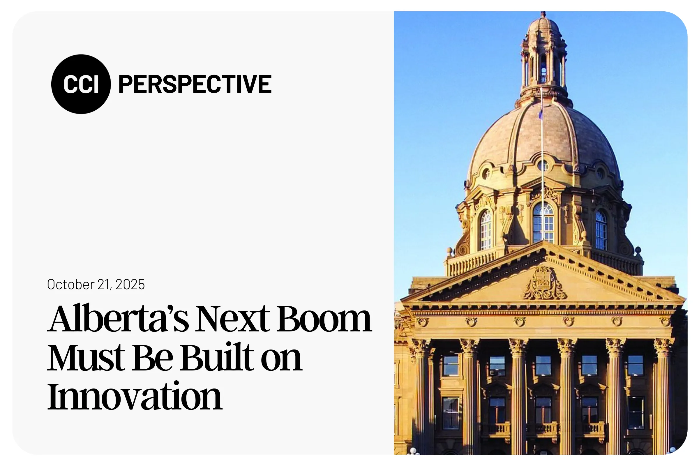 Alberta’s Next Boom Must Be Built on Innovation