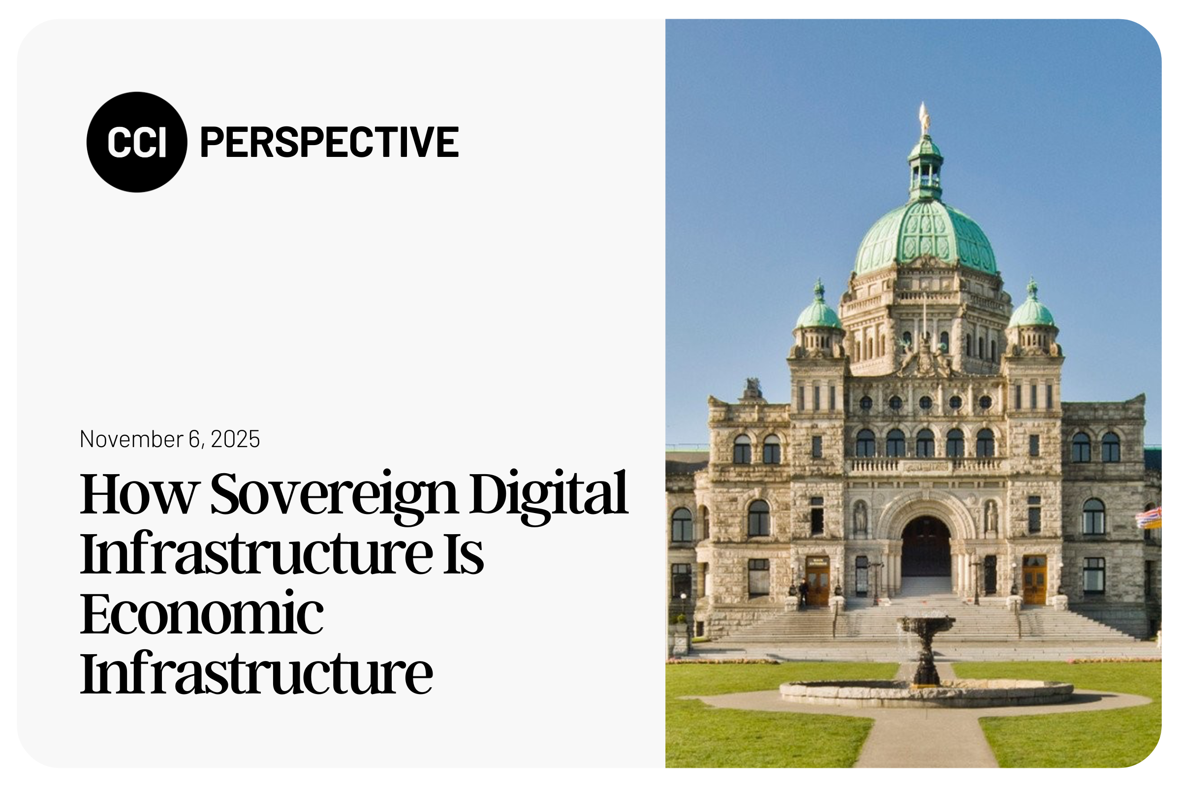 How Sovereign Digital Infrastructure Is Economic Infrastructure