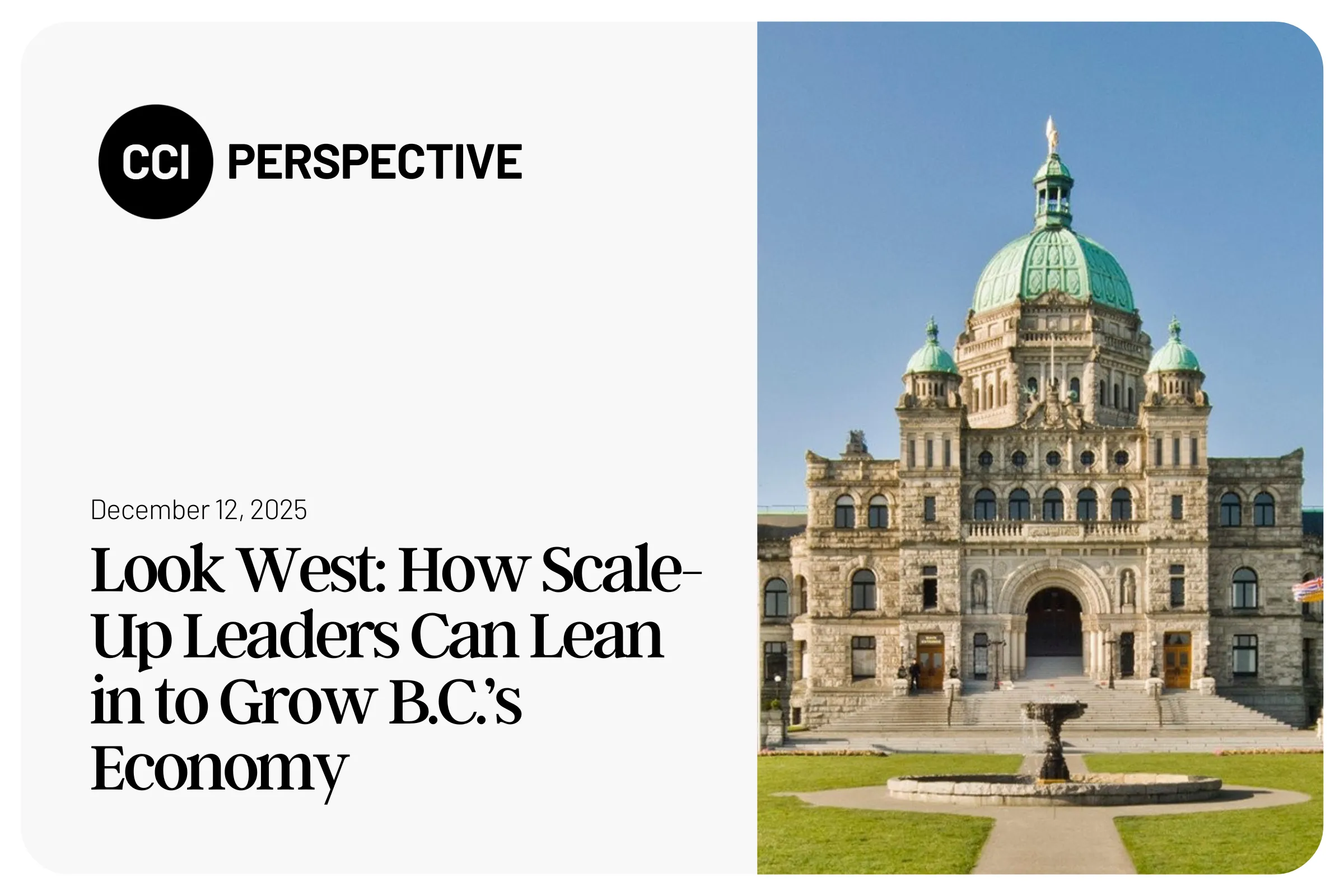 Look West: How Scale-Up Leaders Can Lean in to Grow B.C.’s Economy 