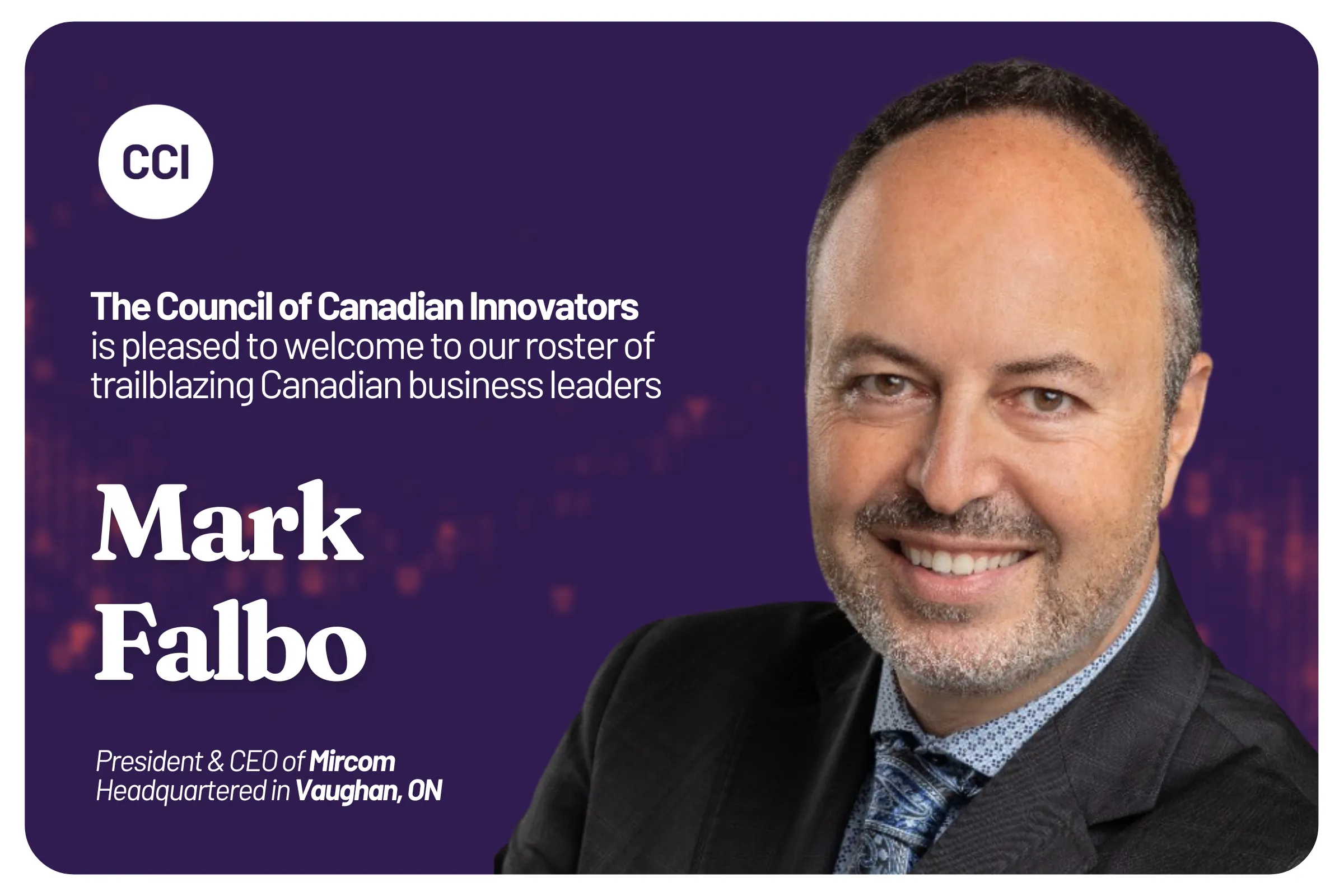 CCI Welcomes Mircom to Our National Network of Innovators
