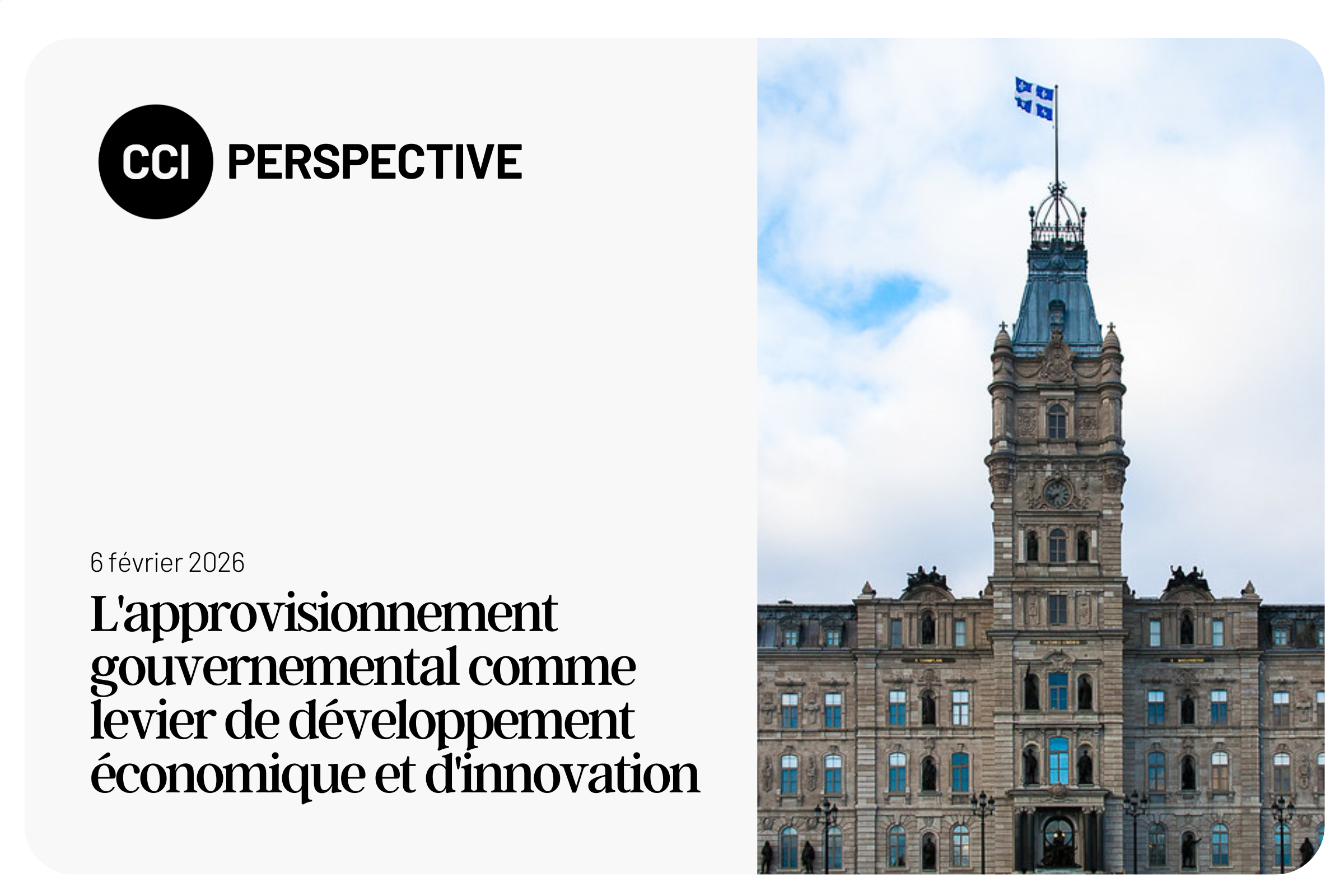 L'approvisionnement gouvernemental comme levier de développement économique et d'innovation