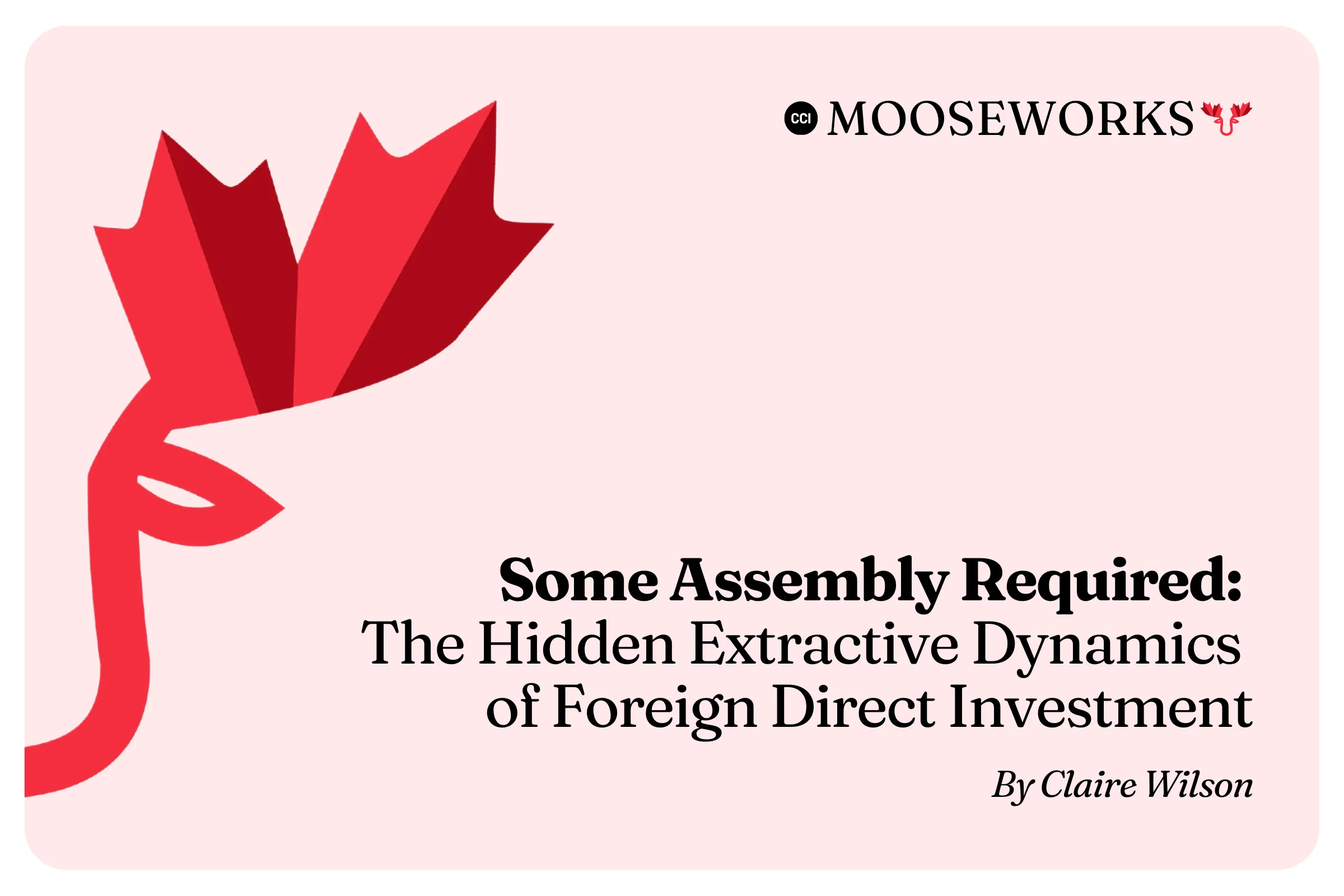 Some Assembly Required: The Hidden Extractive Dynamics of Foreign Direct Investment