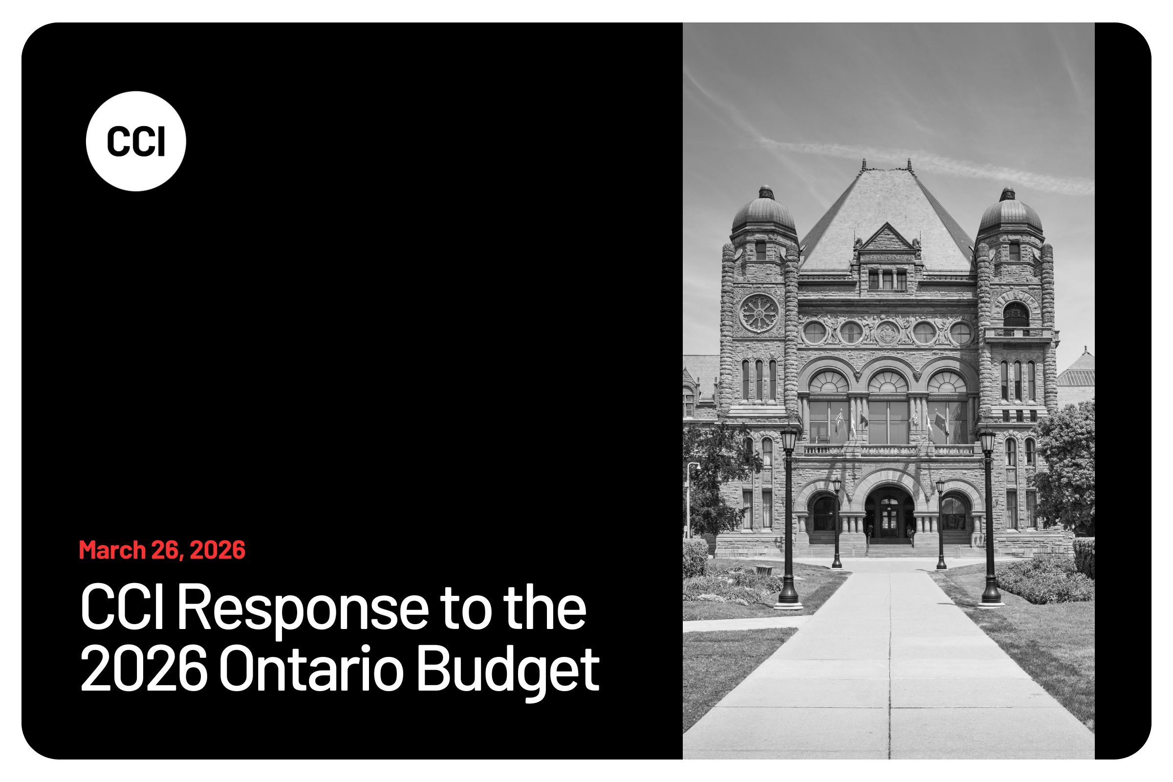 CCI Response to the 2026 Ontario Budget