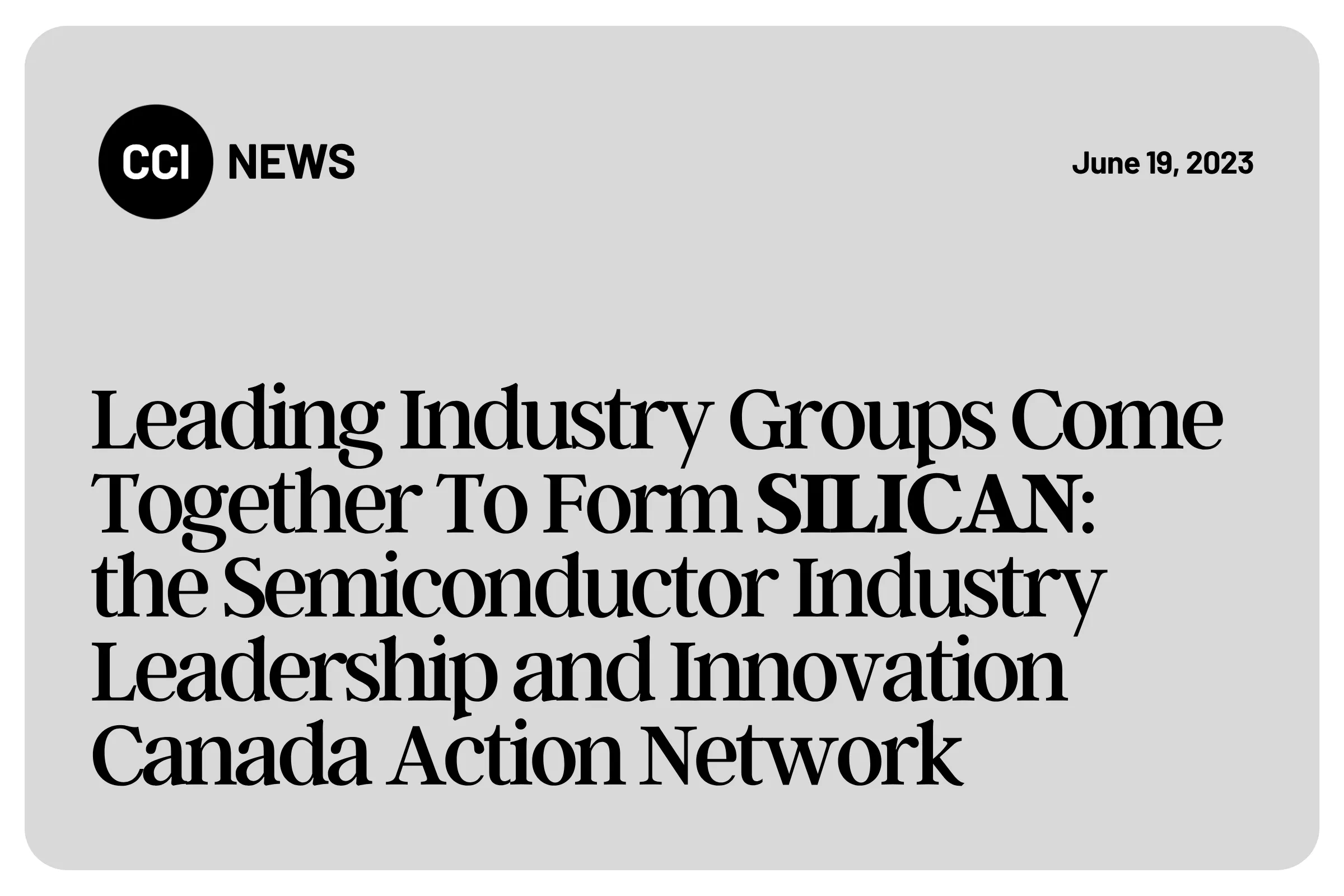 Leading Industry Groups Come Together To Form SILICAN