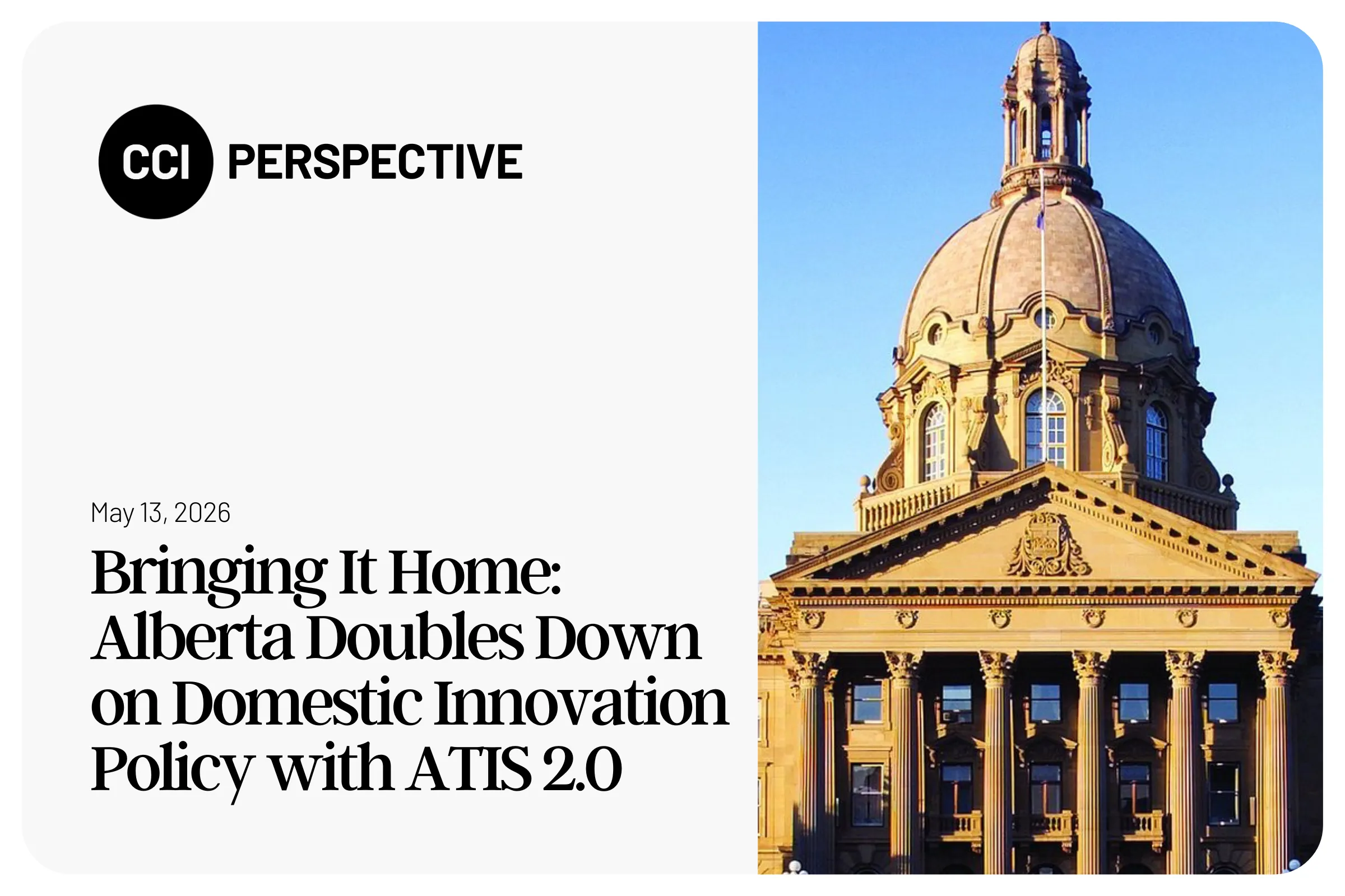 Bringing It Home: Alberta Doubles Down on Domestic Innovation Policy with ATIS 2.0