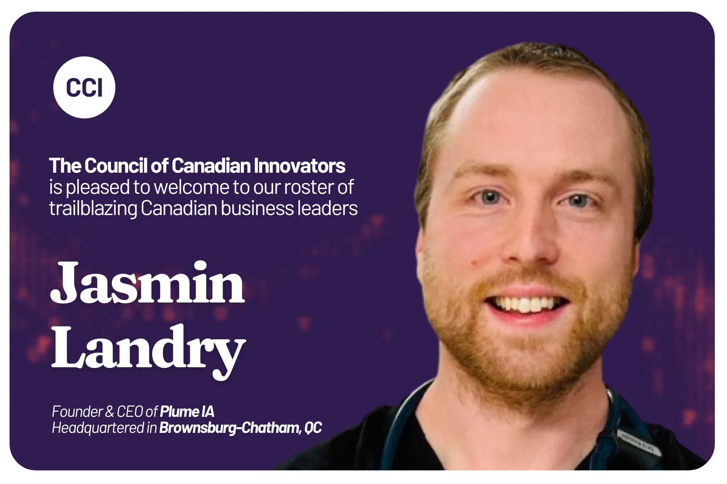 CCI Welcomes PLUME IA to Our National Network of Innovators
