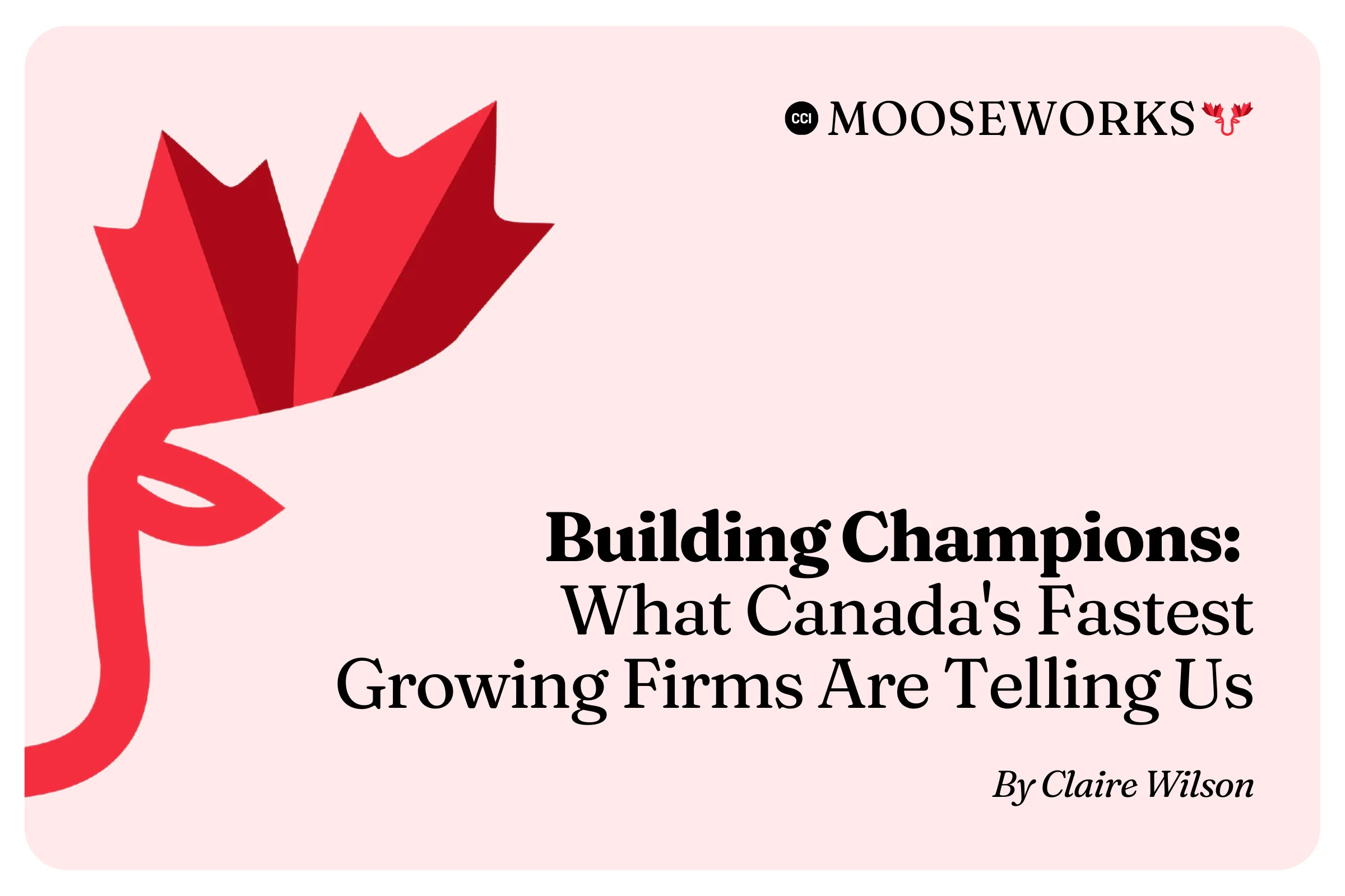 Building Champions: What Canada's Fastest Growing Firms Are Telling Us