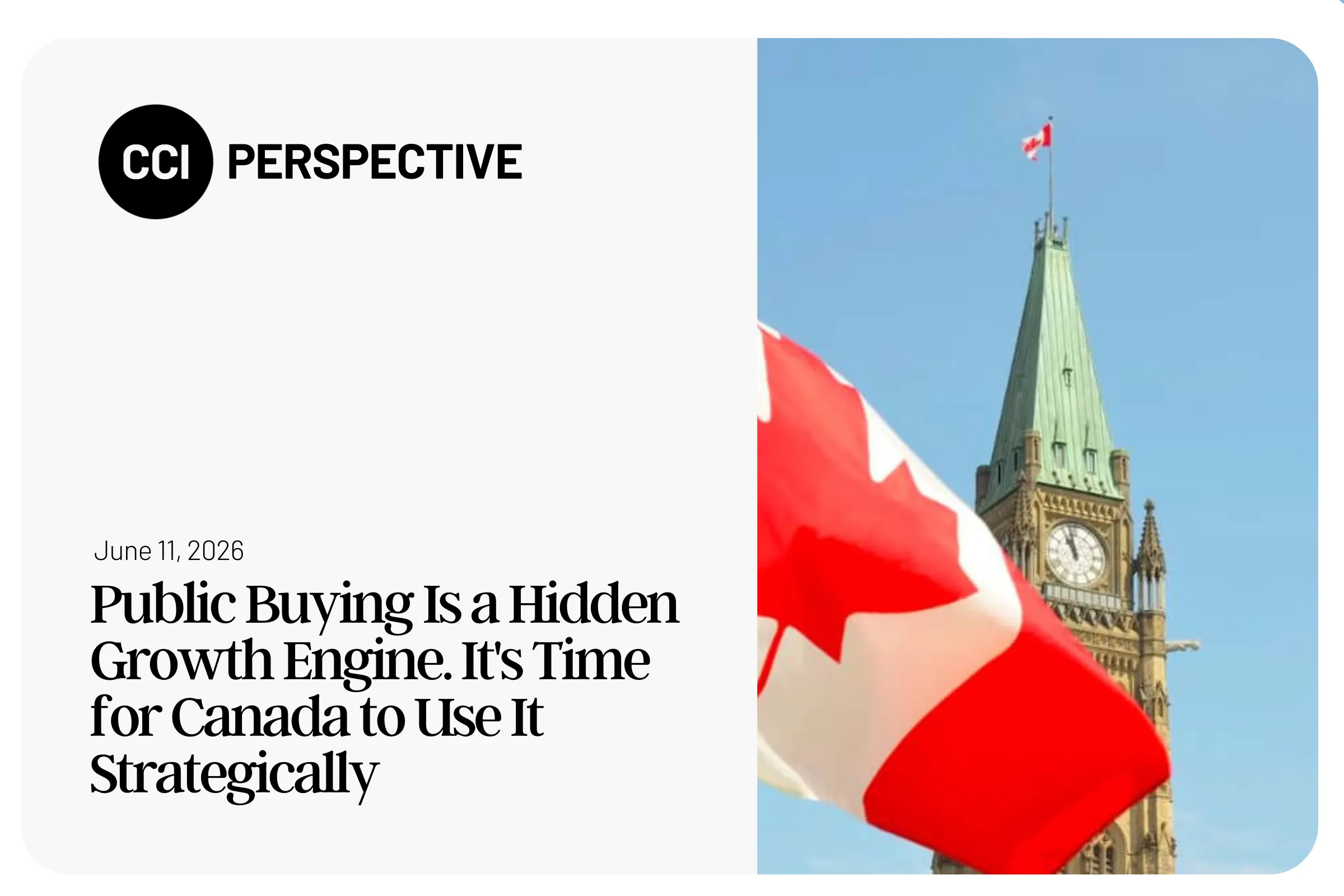 Public Buying Is a Hidden Growth Engine. It's Time for Canada to Use It Strategically